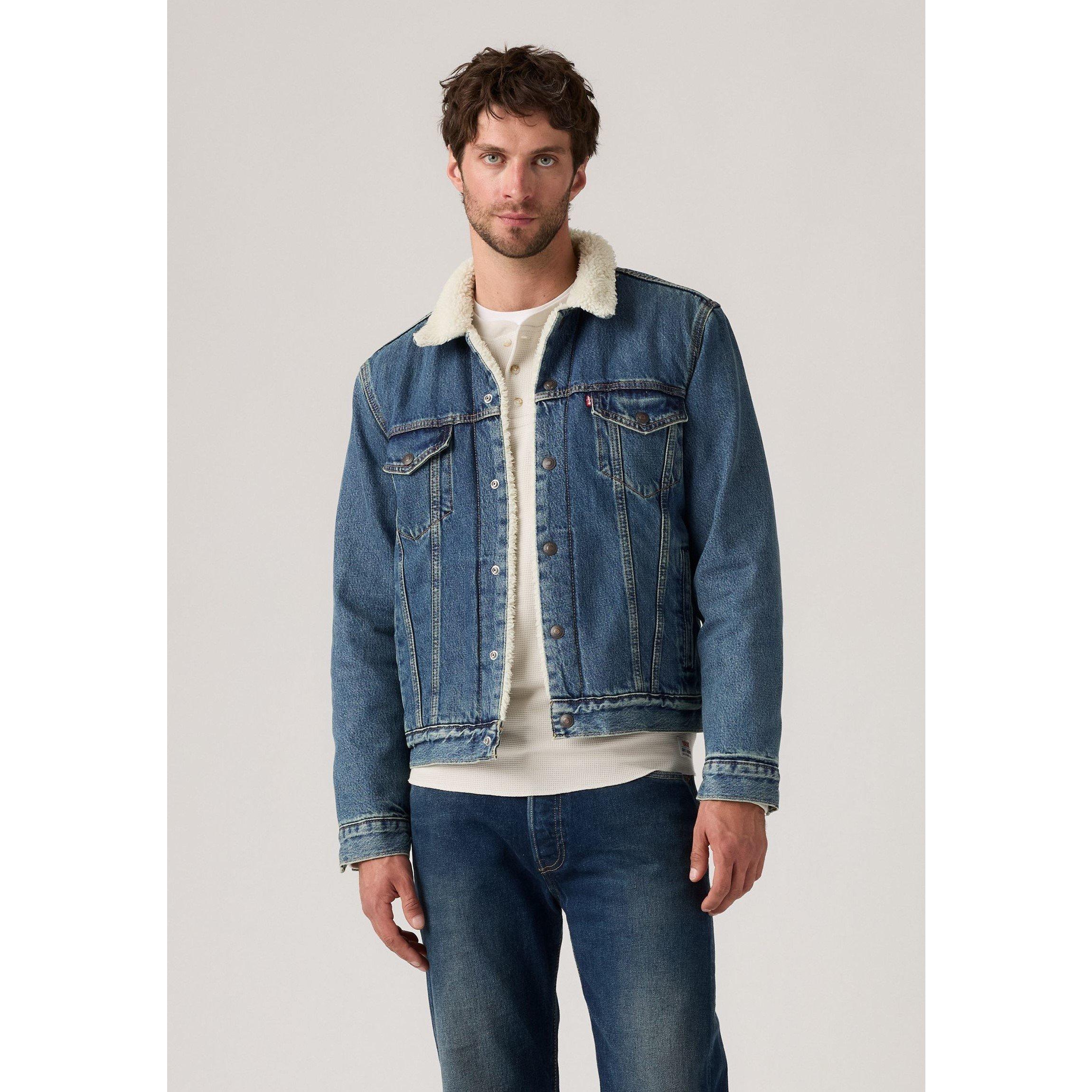 In The Morning - Levis - Men's Type 3 Sherpa Cotton Mix Long Sleeve Denim Jacket - 2