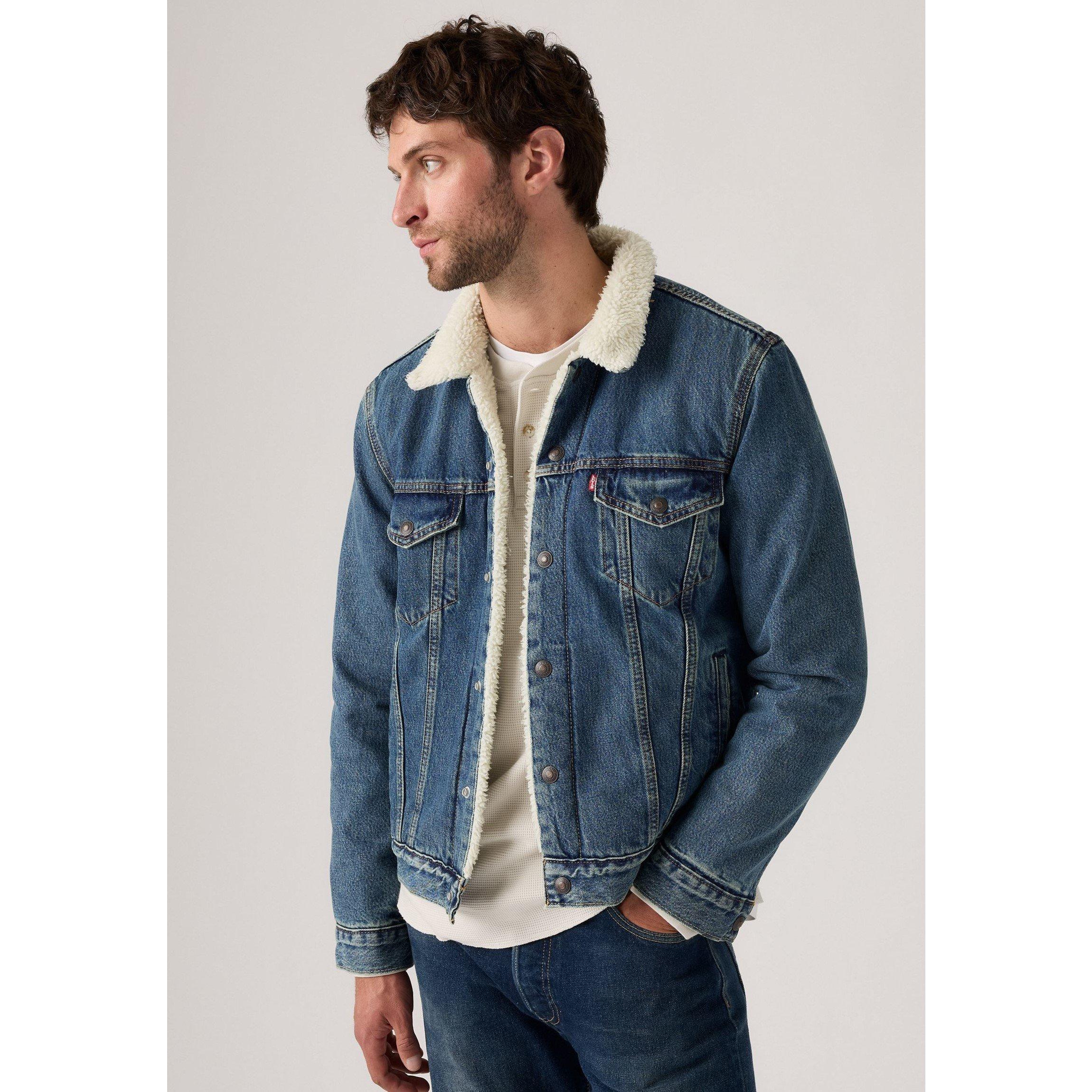 In The Morning - Levis - Men's Type 3 Sherpa Cotton Mix Long Sleeve Denim Jacket - 3