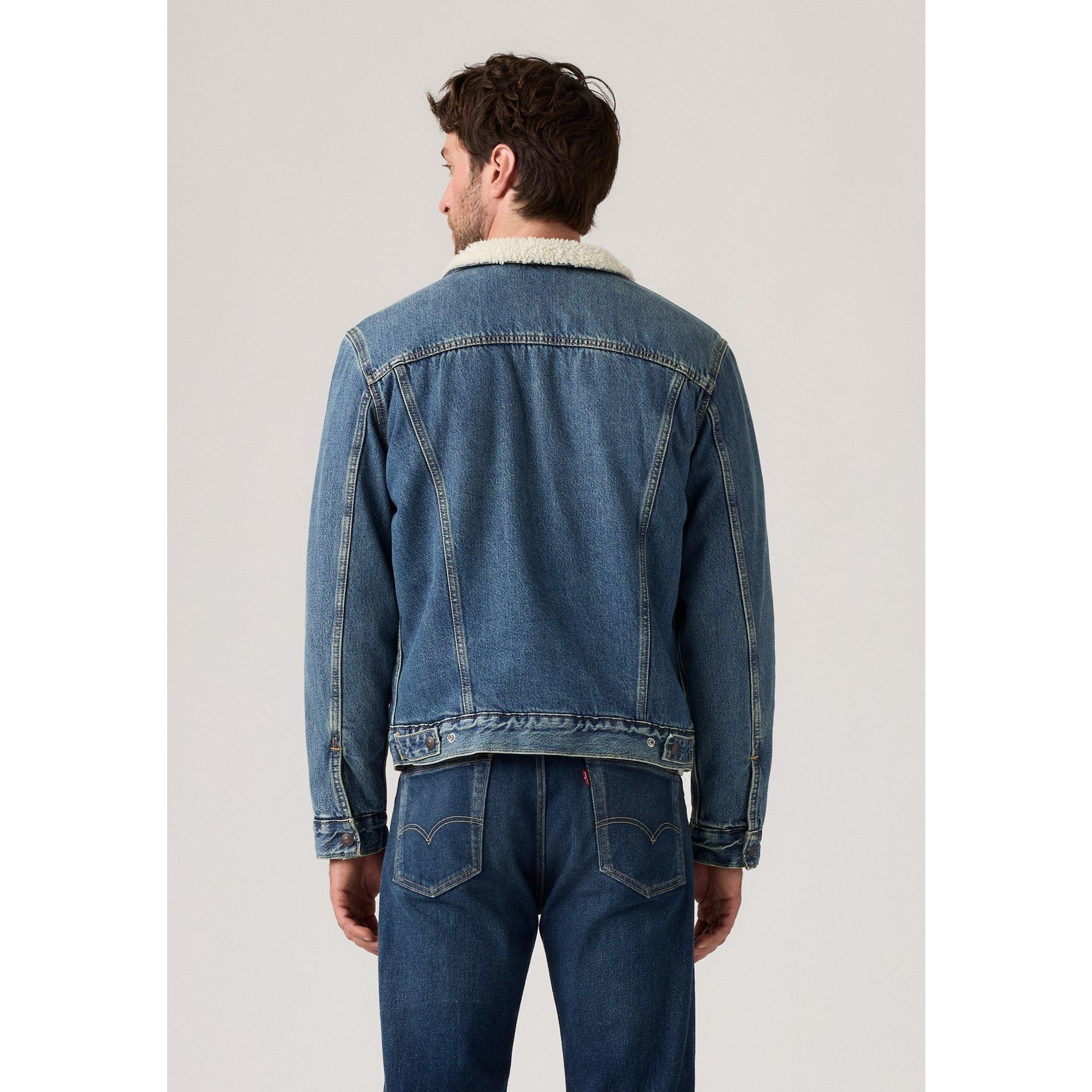 In The Morning - Levis - Men's Type 3 Sherpa Cotton Mix Long Sleeve Denim Jacket - 4