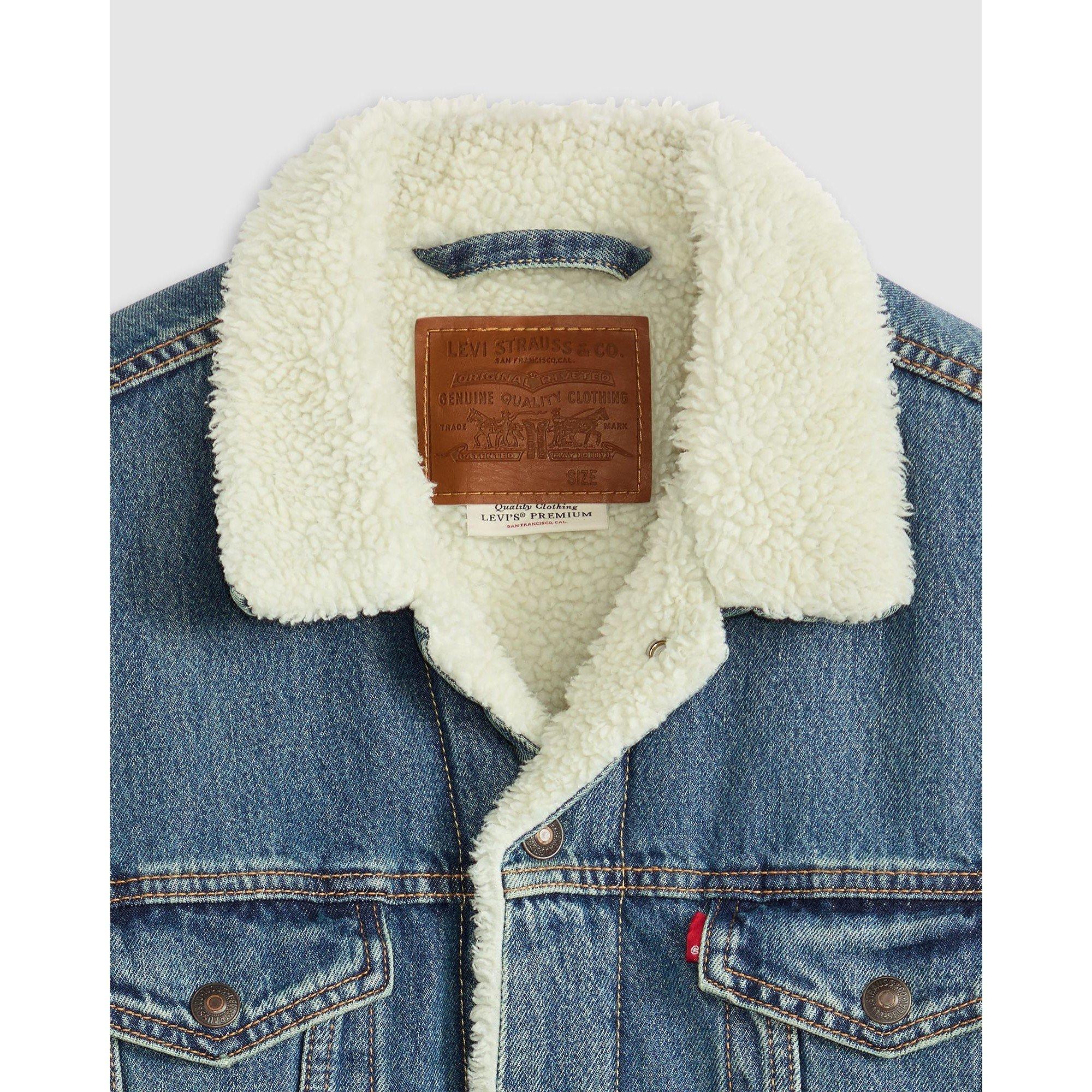 In The Morning - Levis - Men's Type 3 Sherpa Cotton Mix Long Sleeve Denim Jacket - 5