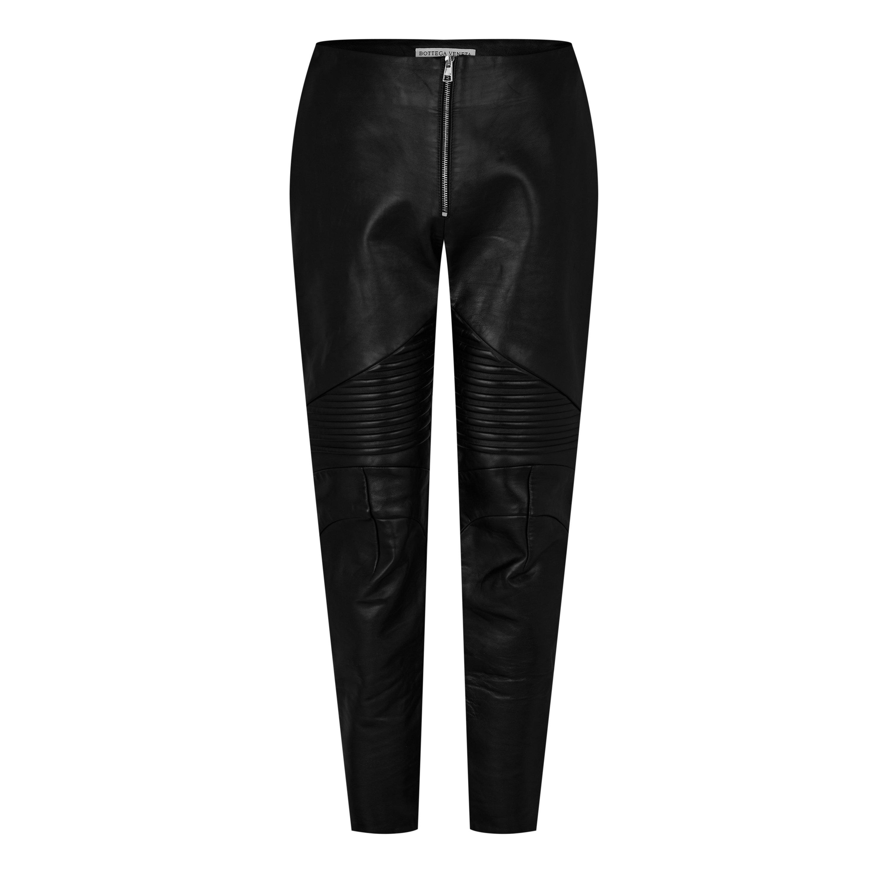 Bottega Veneta Men's Leather/PU Trousers