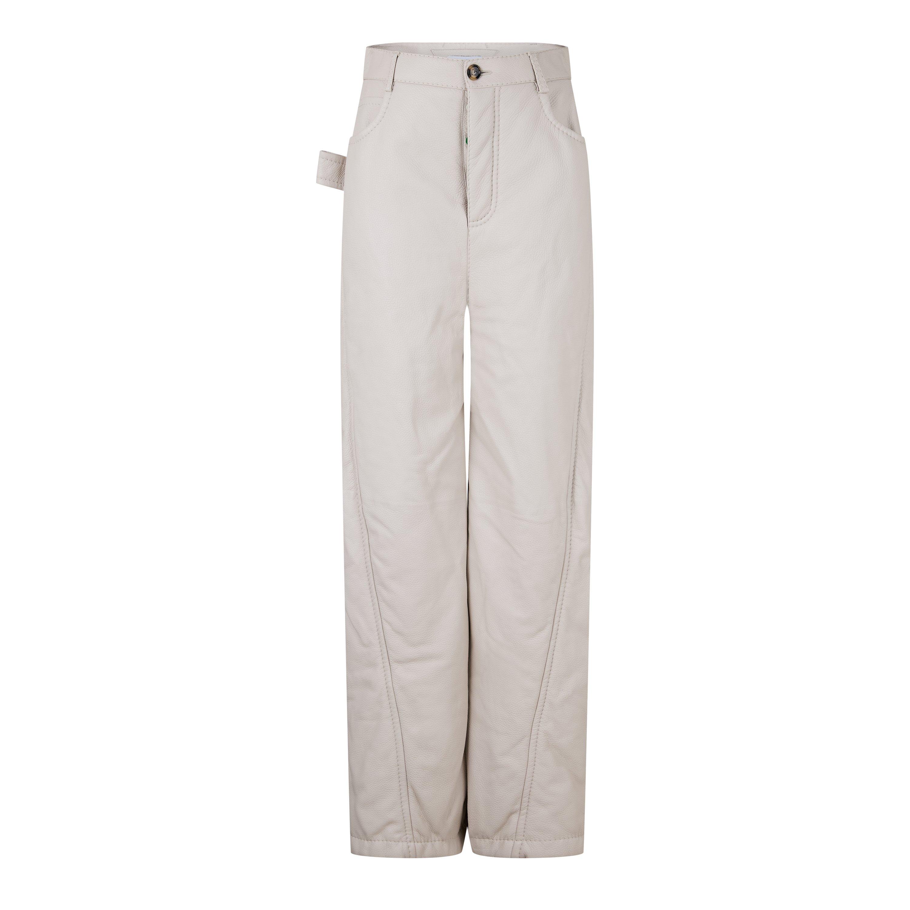 Bottega Veneta Men's Leather/PU Trousers