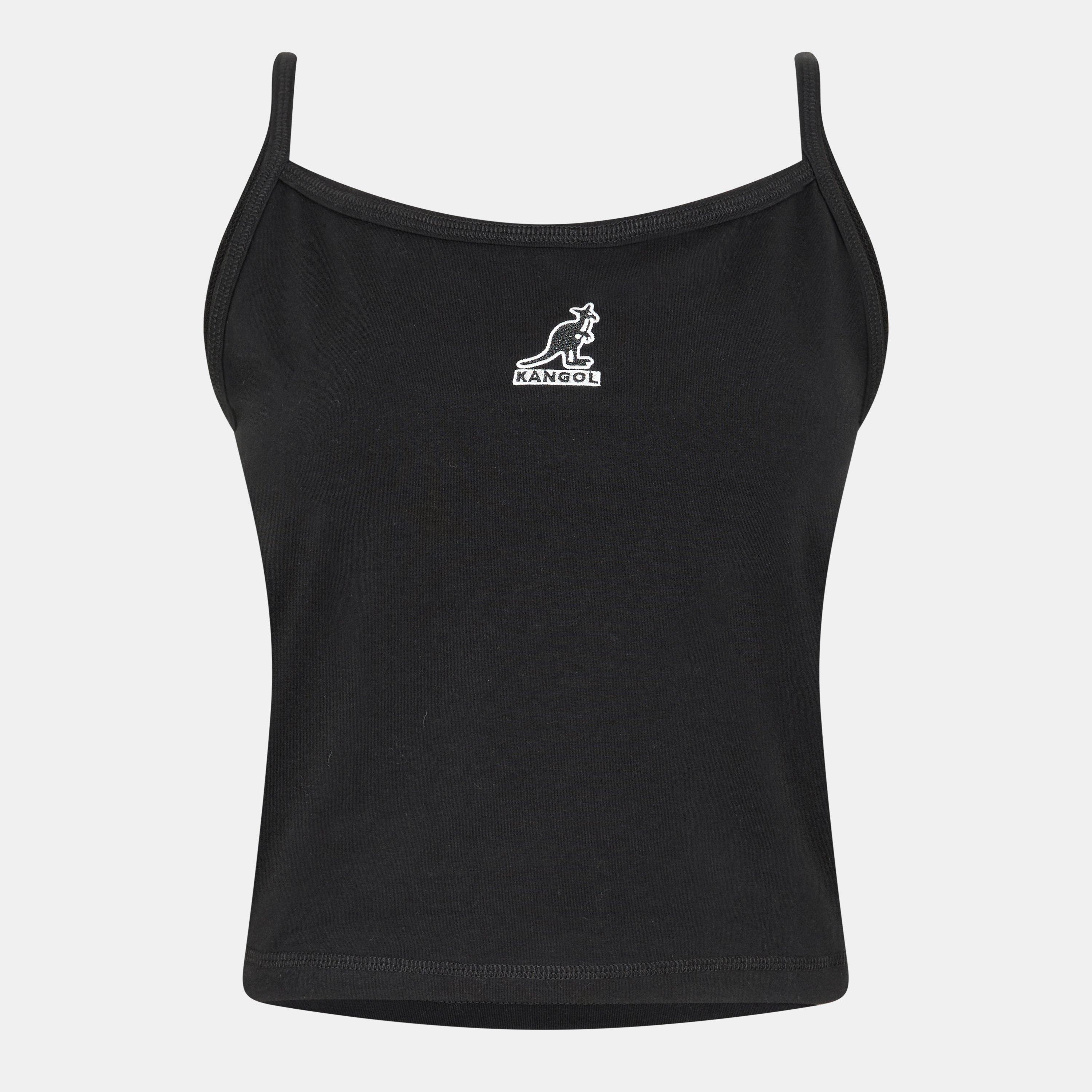 Black - Kangol - Women's Sleeveless Slim Fit Cami Top - 1