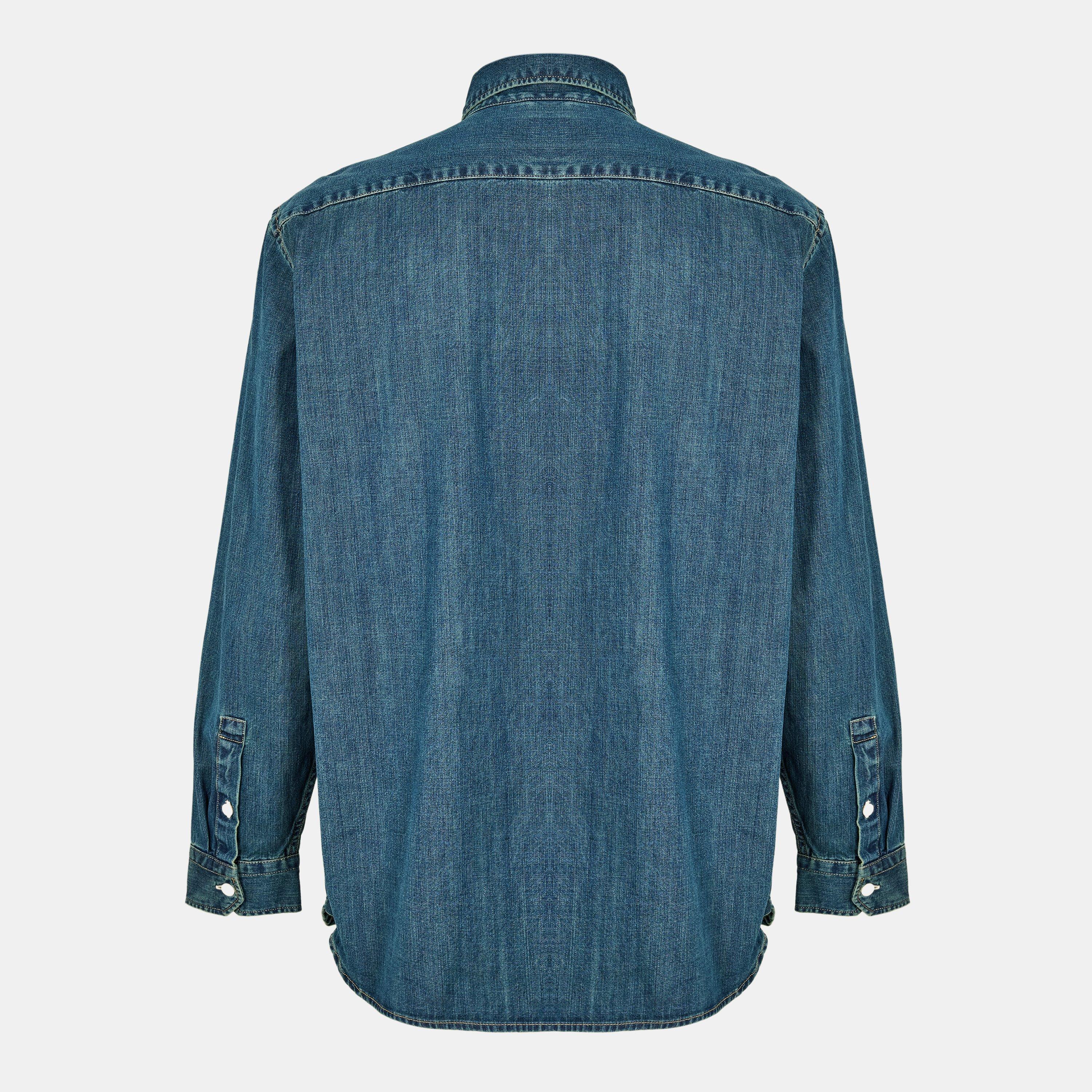 Dark Wash Denim - Levis - Men's Jackson Worker Long-Sleeve Denim Shirt - 2