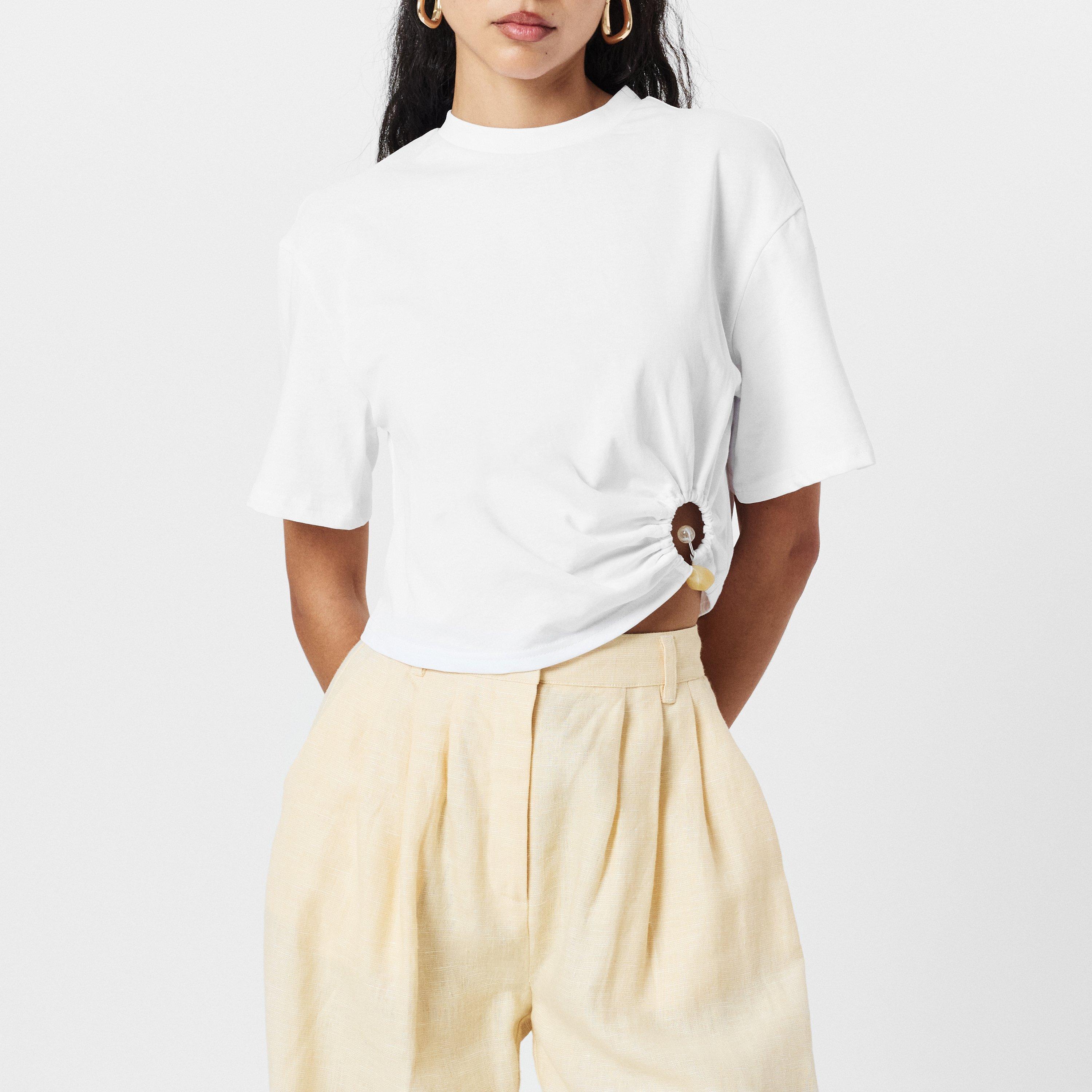 WHITE - 4th and Reckless - Women's Jude Crop Top - 3