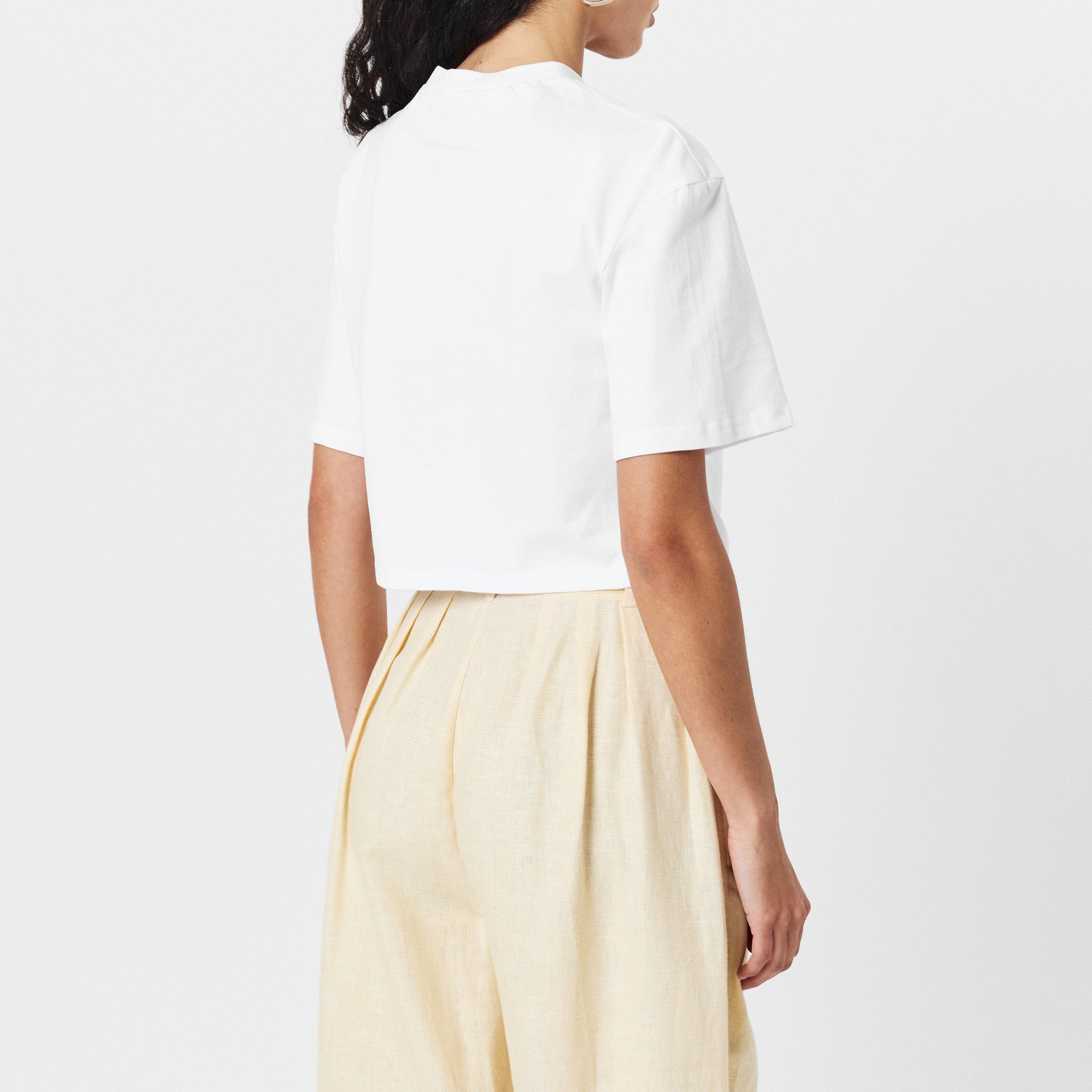 WHITE - 4th and Reckless - Women's Jude Crop Top - 4