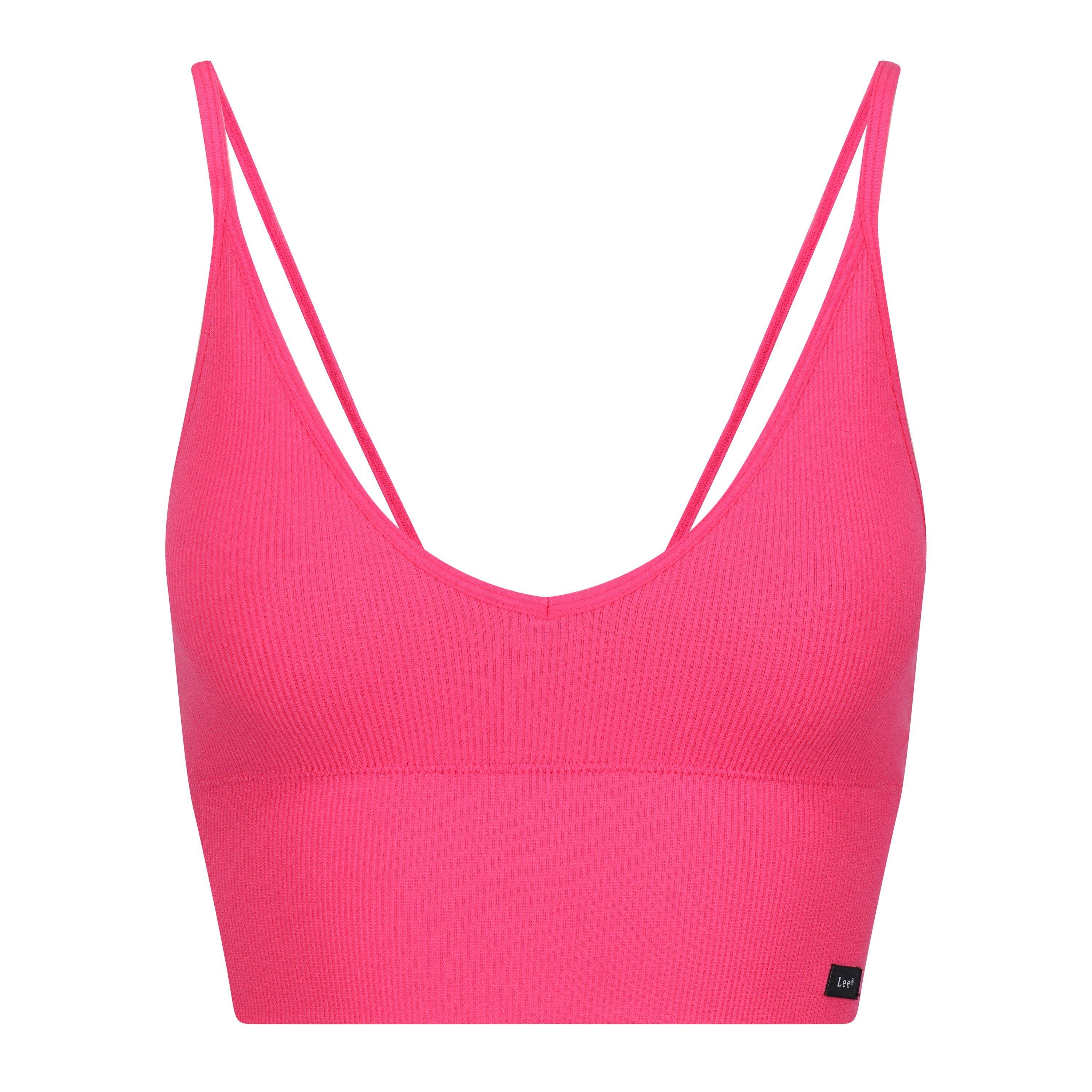Lee Women's Long Line Bra Top Alora - Hot Magenta - 12 (M)