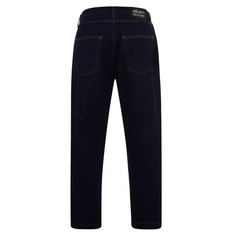 Indigo - Albam Utility - Power Skinny Taille Haute 7 8ème Jeans Destroy Bleu - 2
