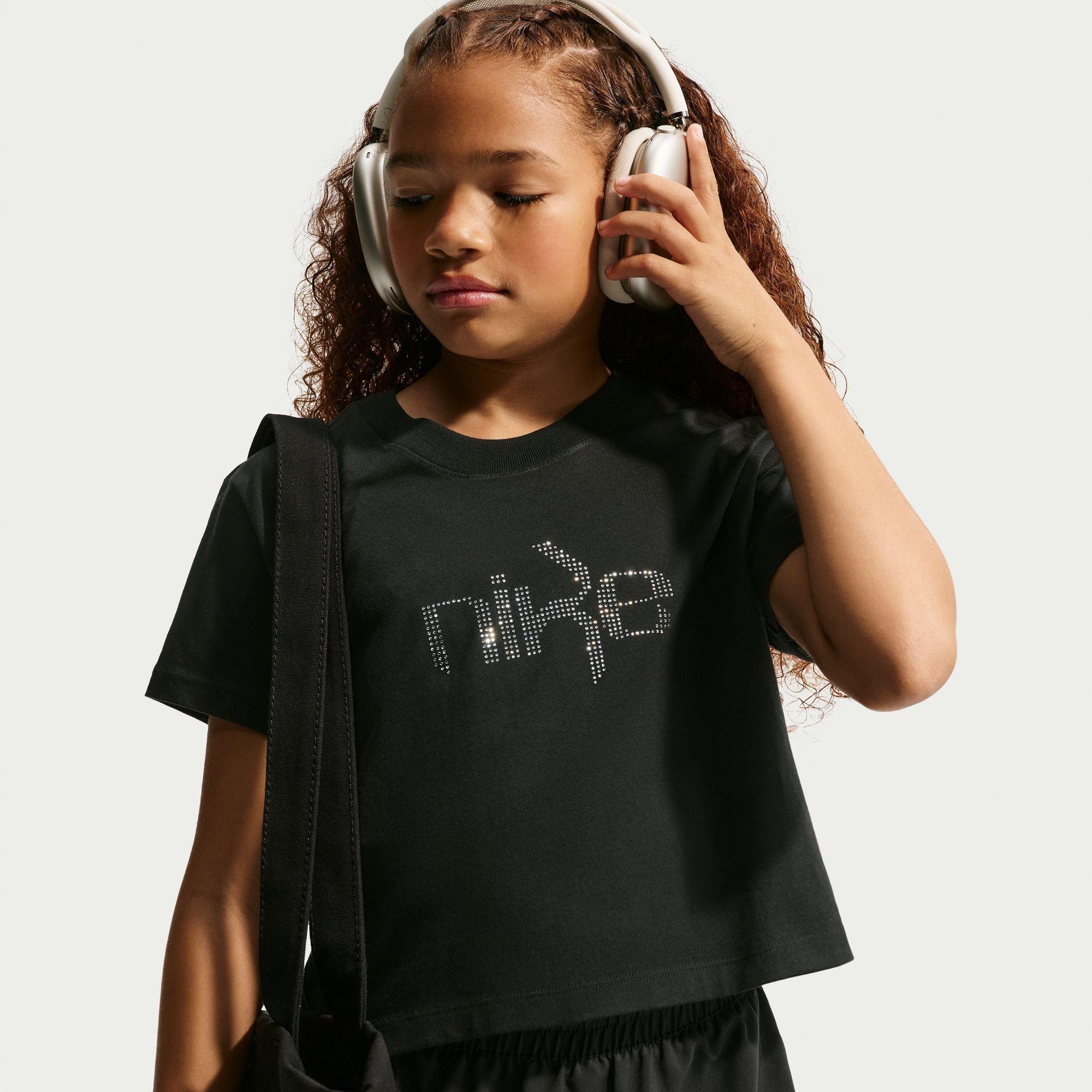 Black - Nike - Nike Cropped Tee Jn64 - 1