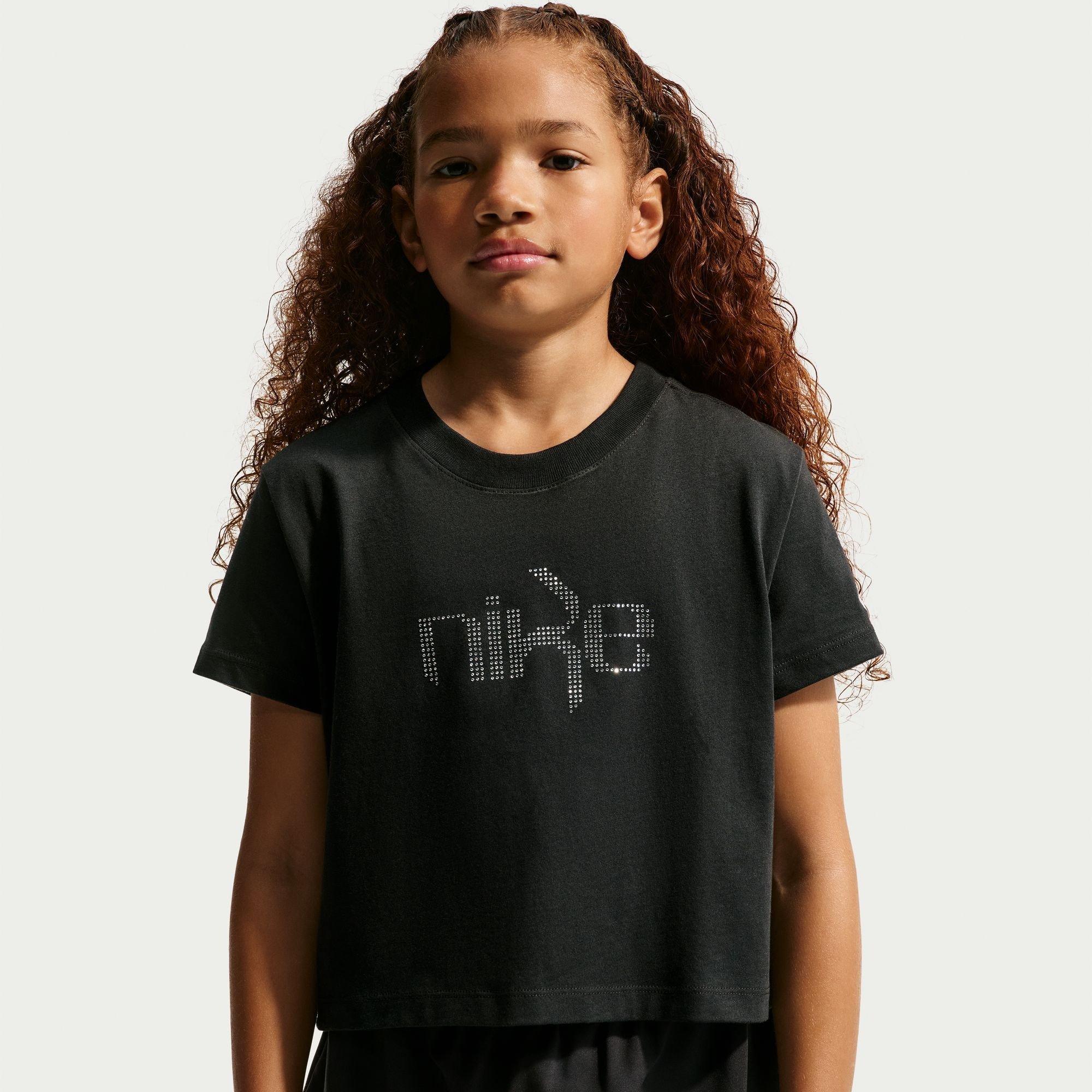 Black - Nike - Nike Cropped Tee Jn64 - 3