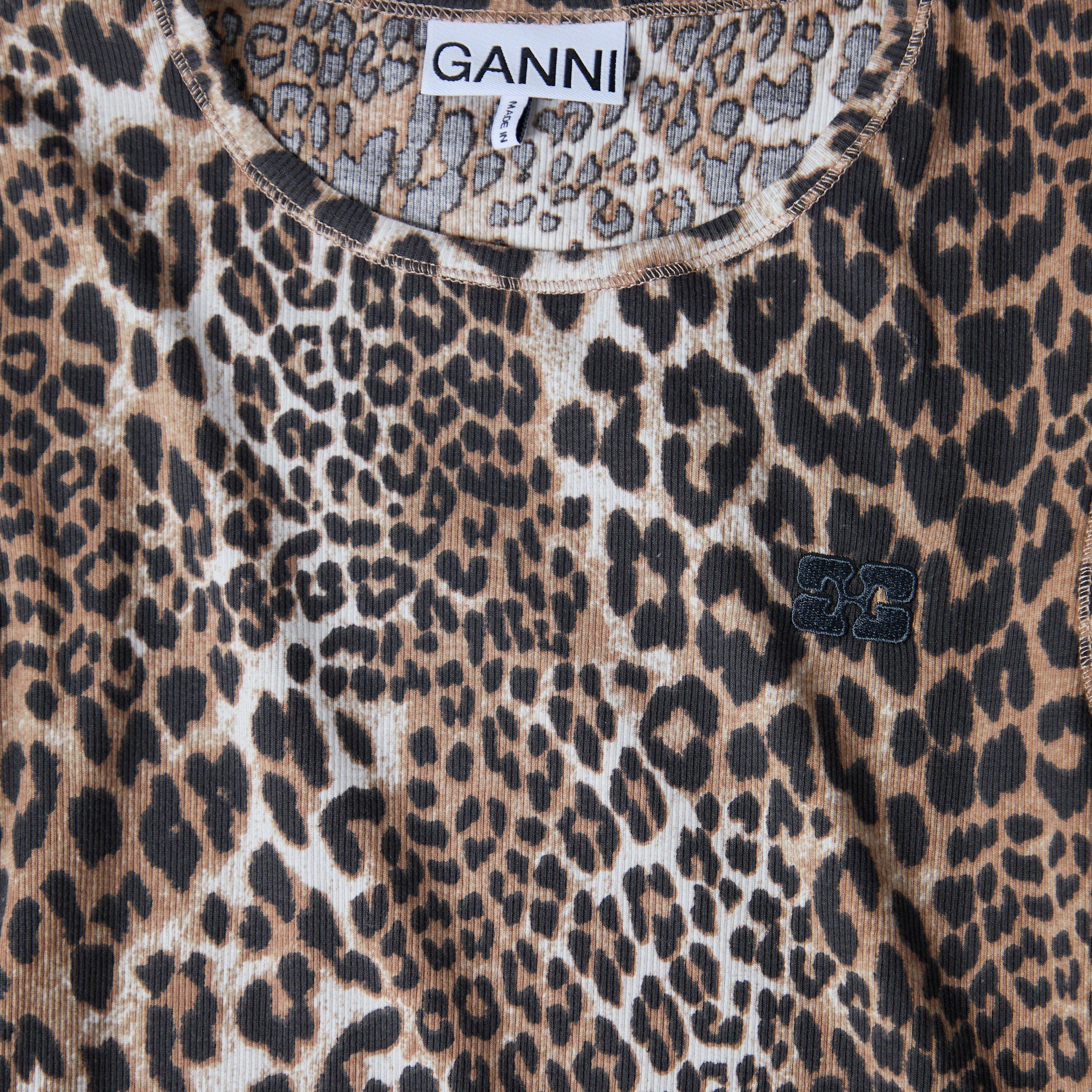 Leopard - Ganni - Women's Long Sleeve T-Shirt - 5