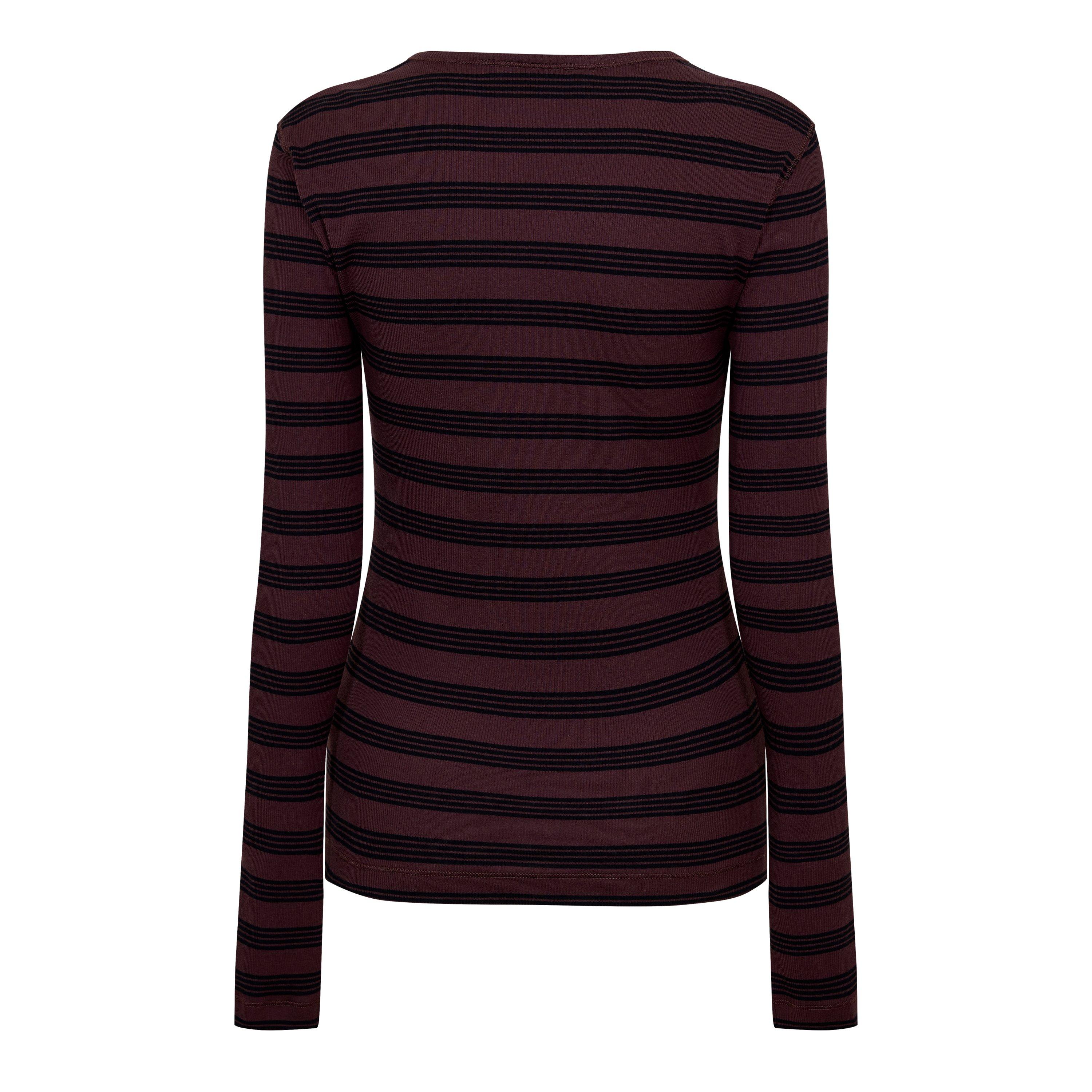 Chocolate Plum - Ganni - Ganni Longsleeve Tee Ld61 - 2