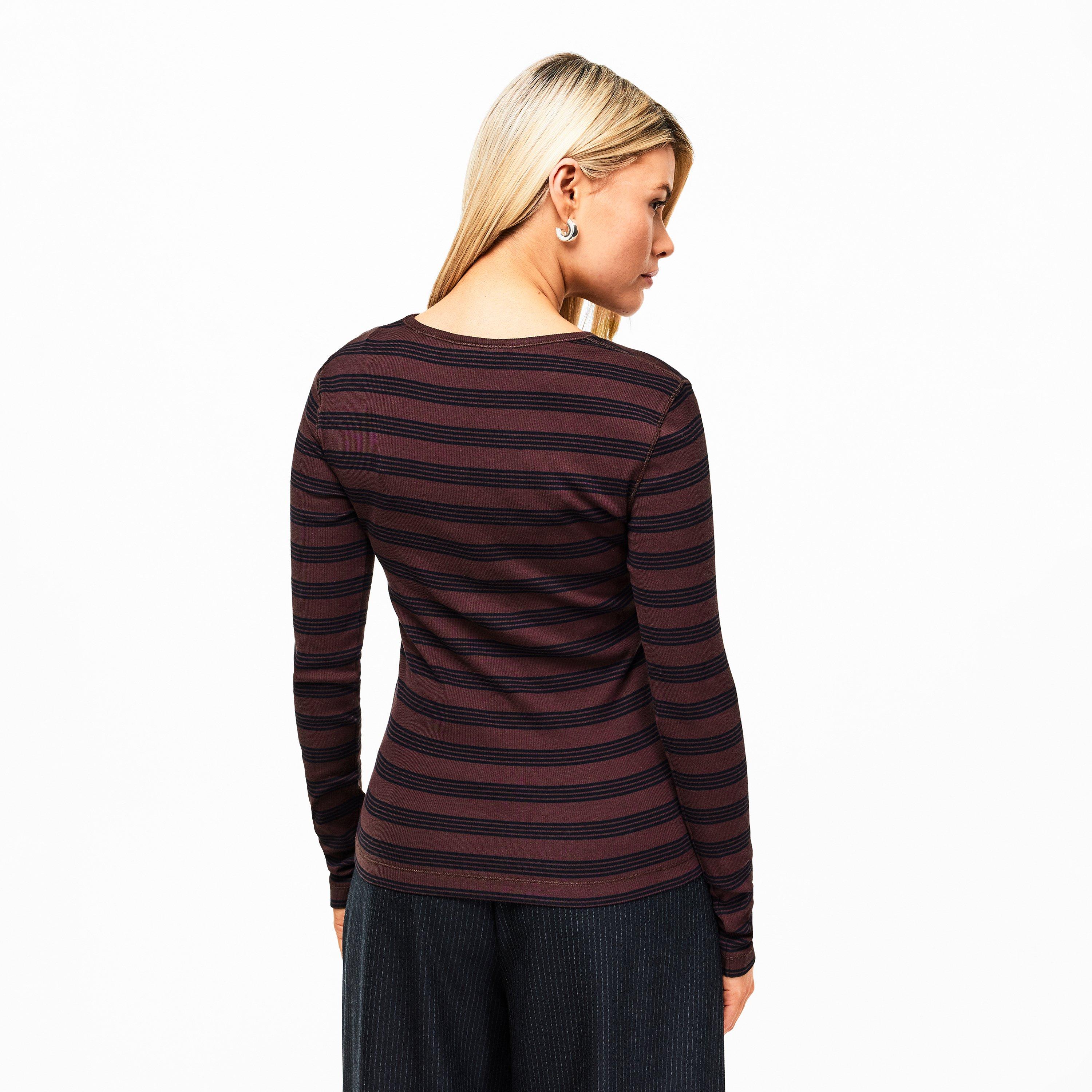 Chocolate Plum - Ganni - Women's Long Sleeve T-Shirt - 4