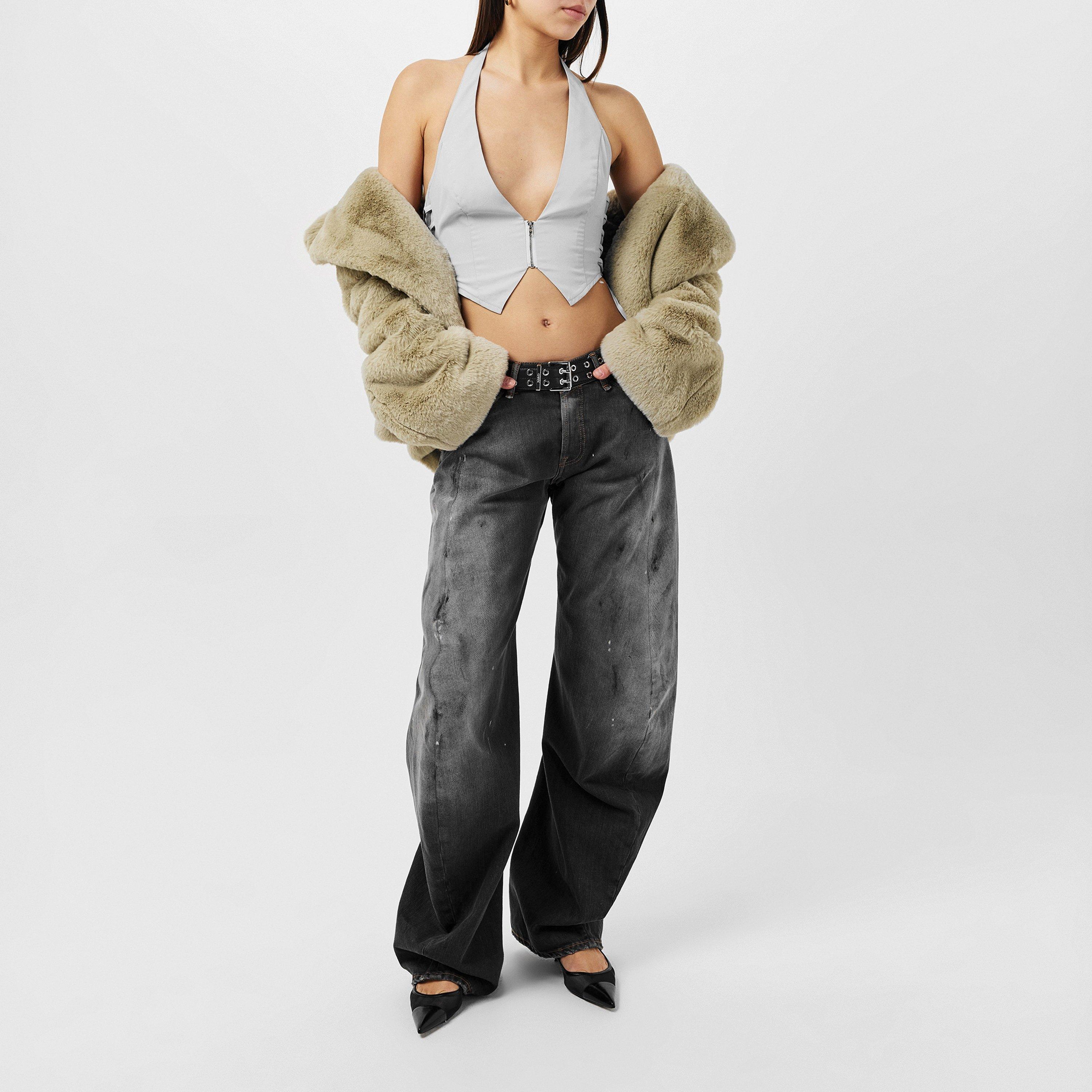 Grey - Missy Empire - Tie Up Halter Neck Waistcoat Womens - 6