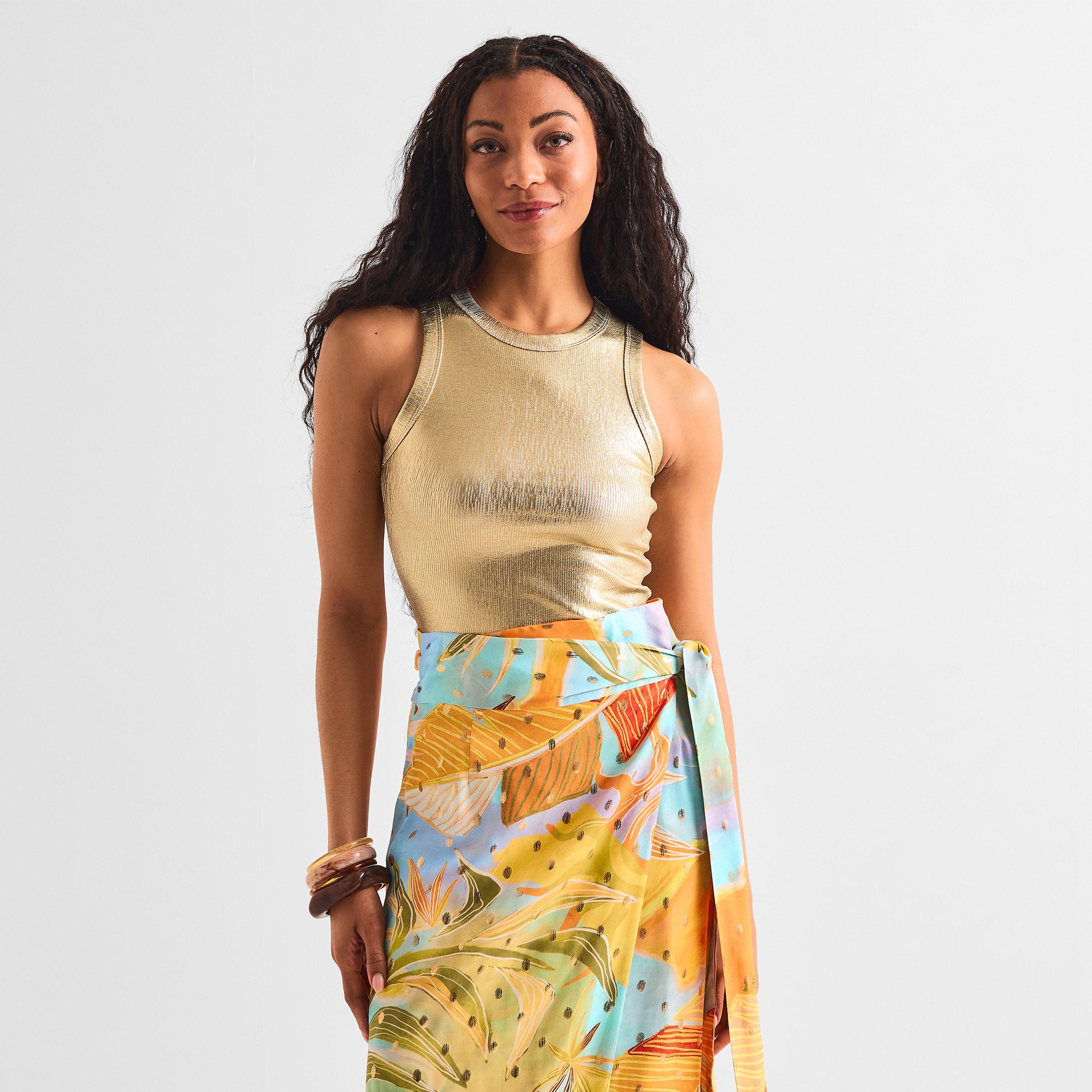 Gold - Never Fully Dressed - Ribbed Tank Top - 3