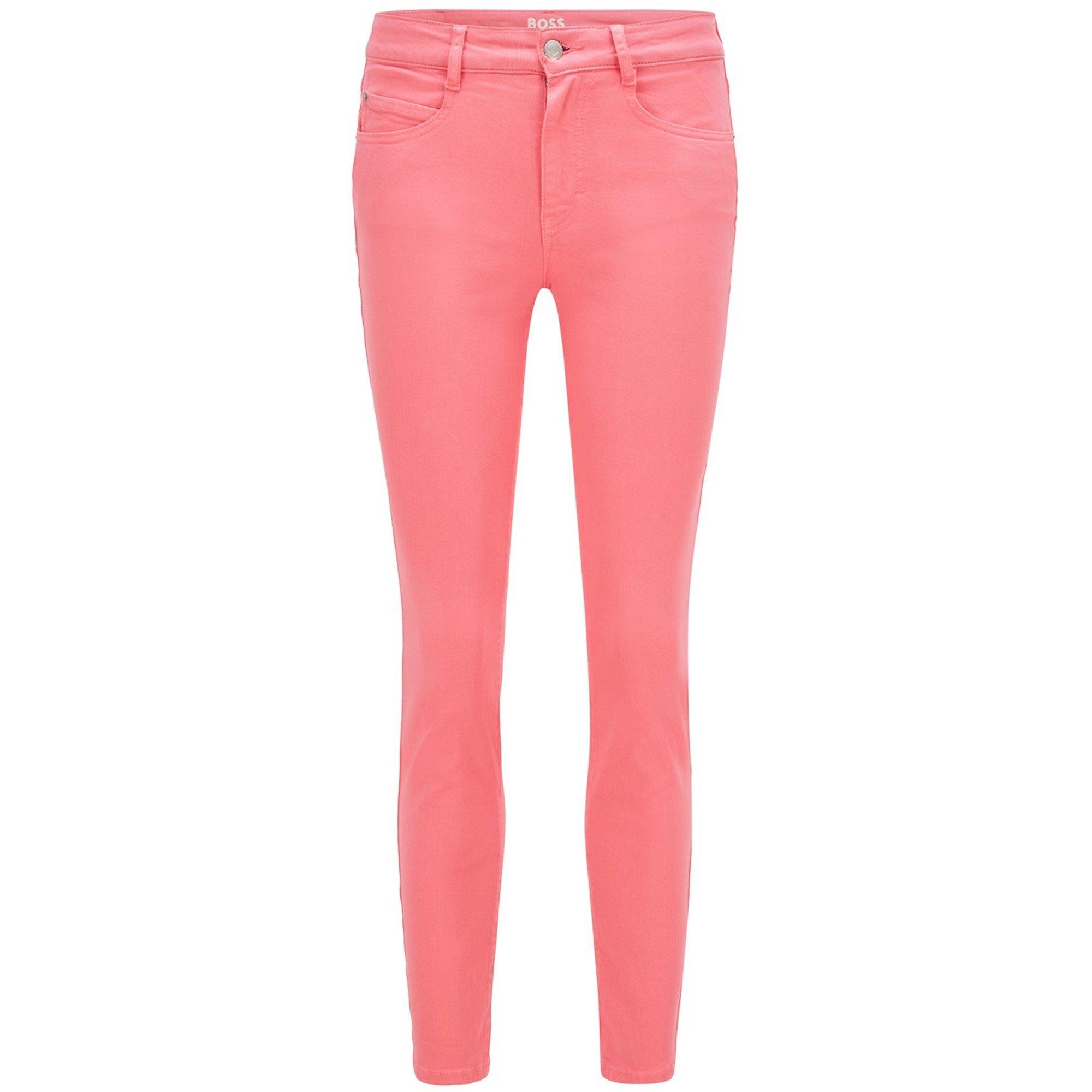 Medium Pink - Boss - Women's Slim Cropped Jeans - 1