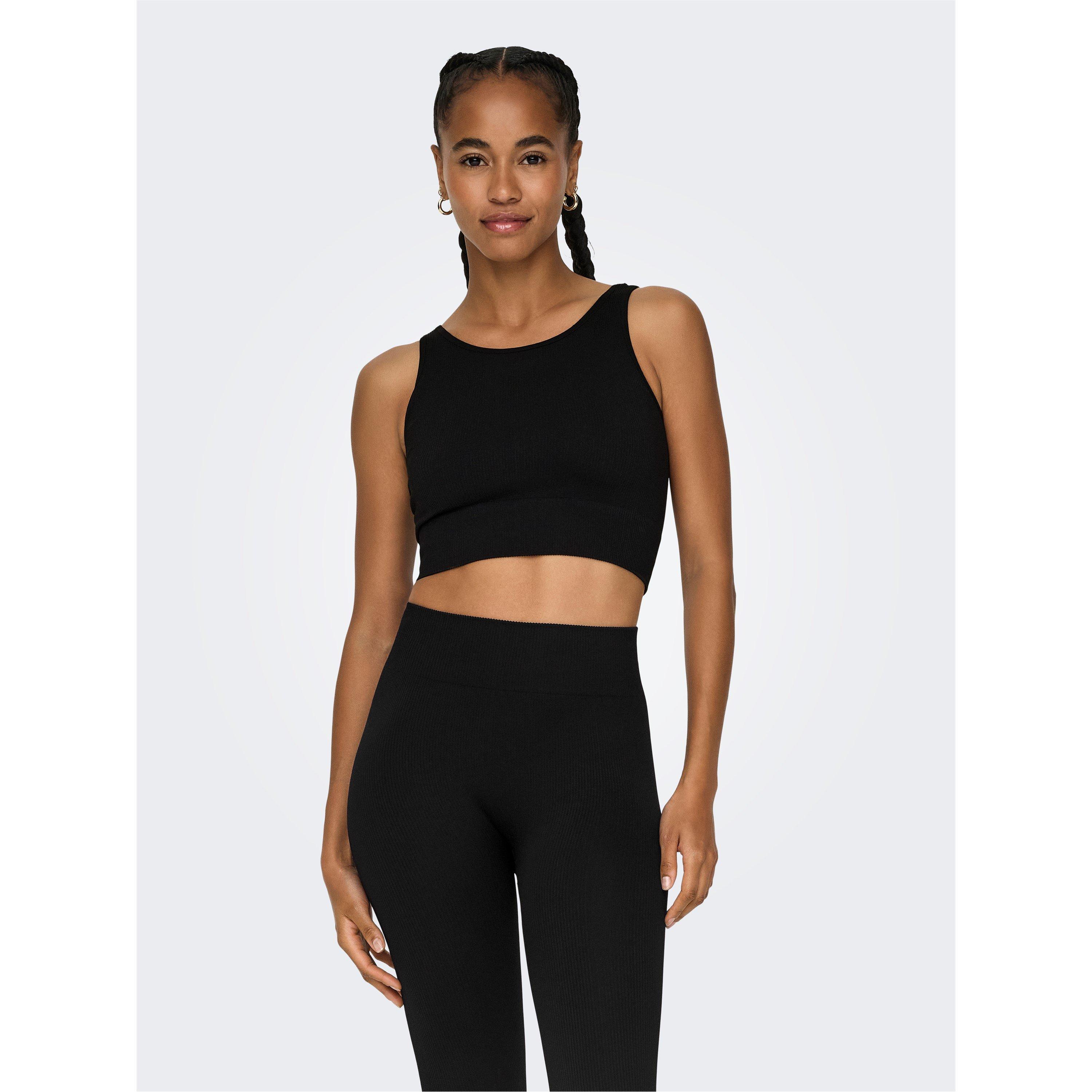 Zwart - Only Play - Seamless Training Crop Top - 3