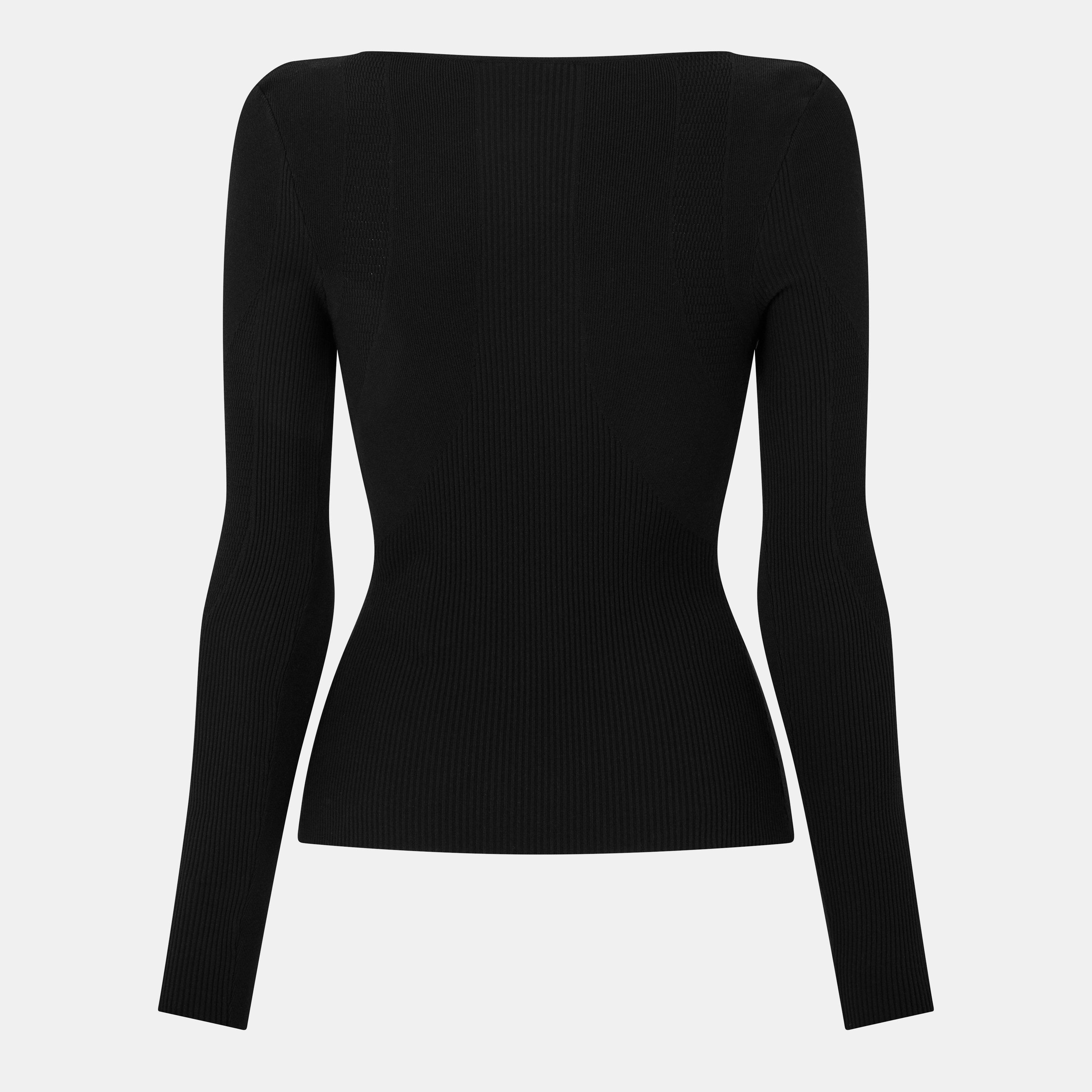 Black - Balenciaga - Women's Long Sleeve T-Shirt - 2