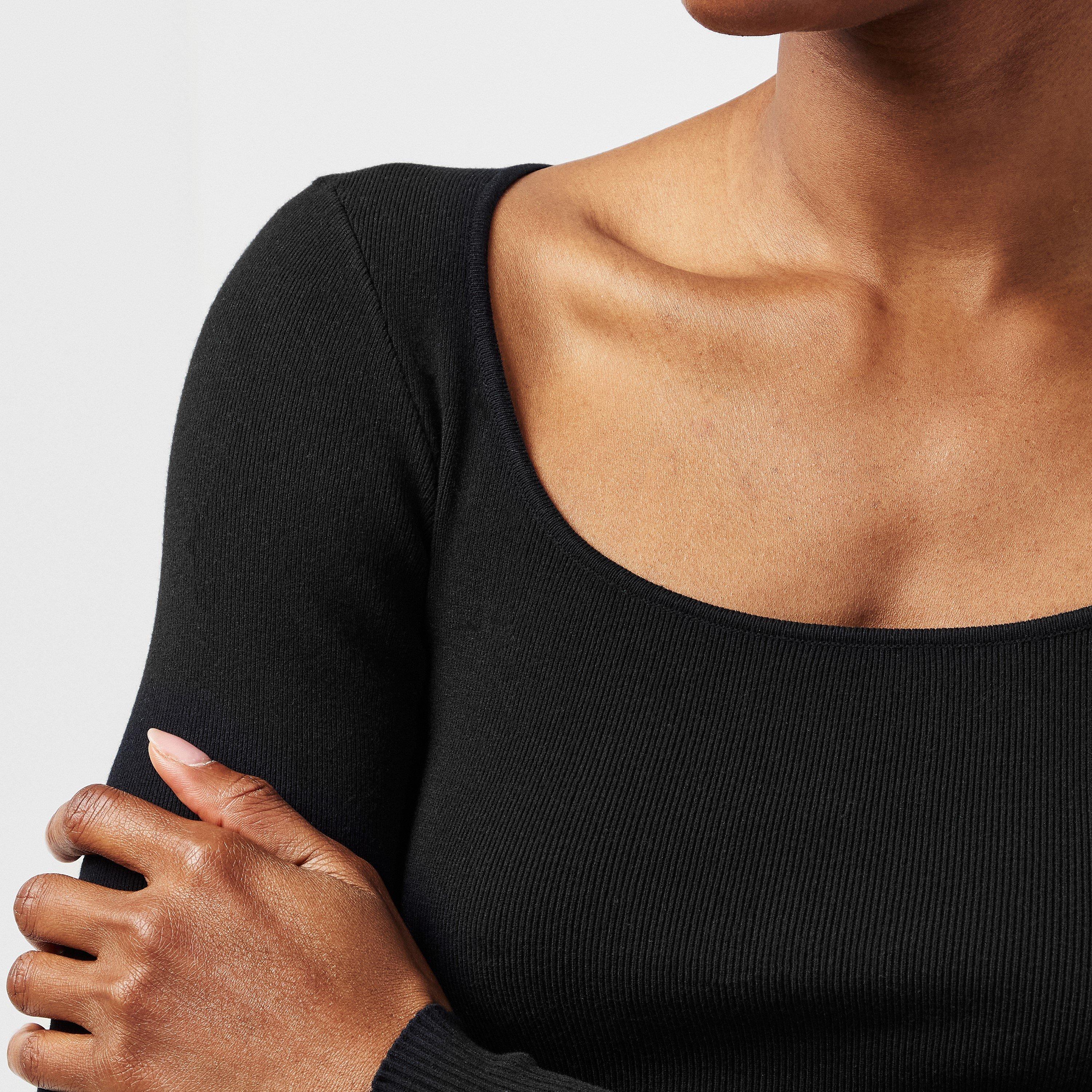 Black - Balenciaga - Women's Long Sleeve T-Shirt - 5