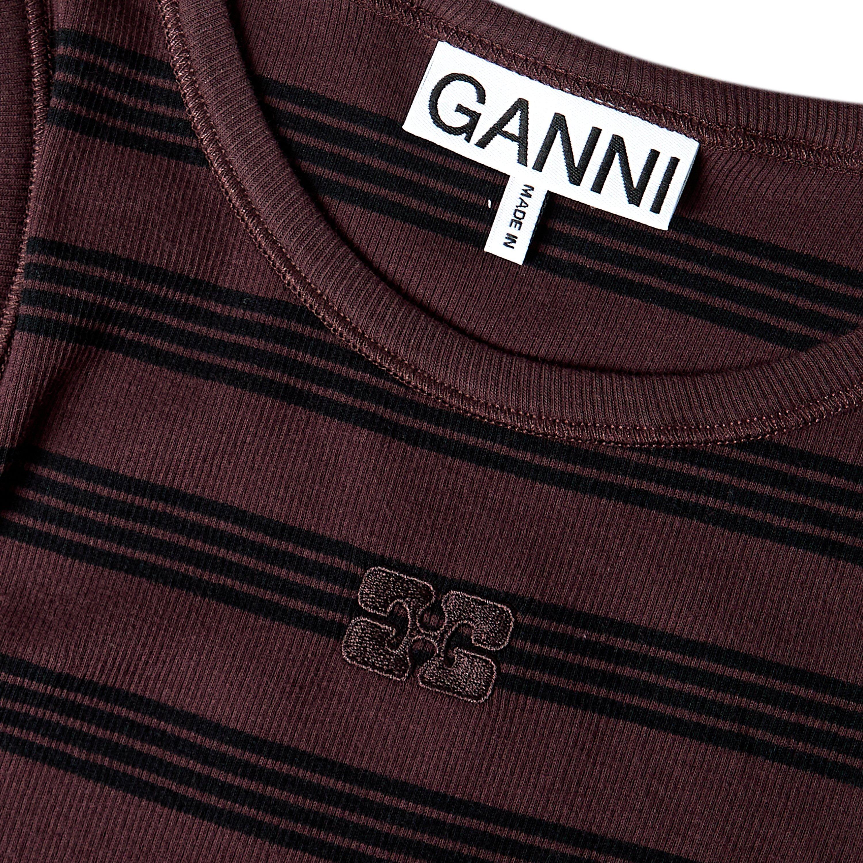 Chocolate Plum - Ganni - Ganni Cotton Vest Ld61 - 3