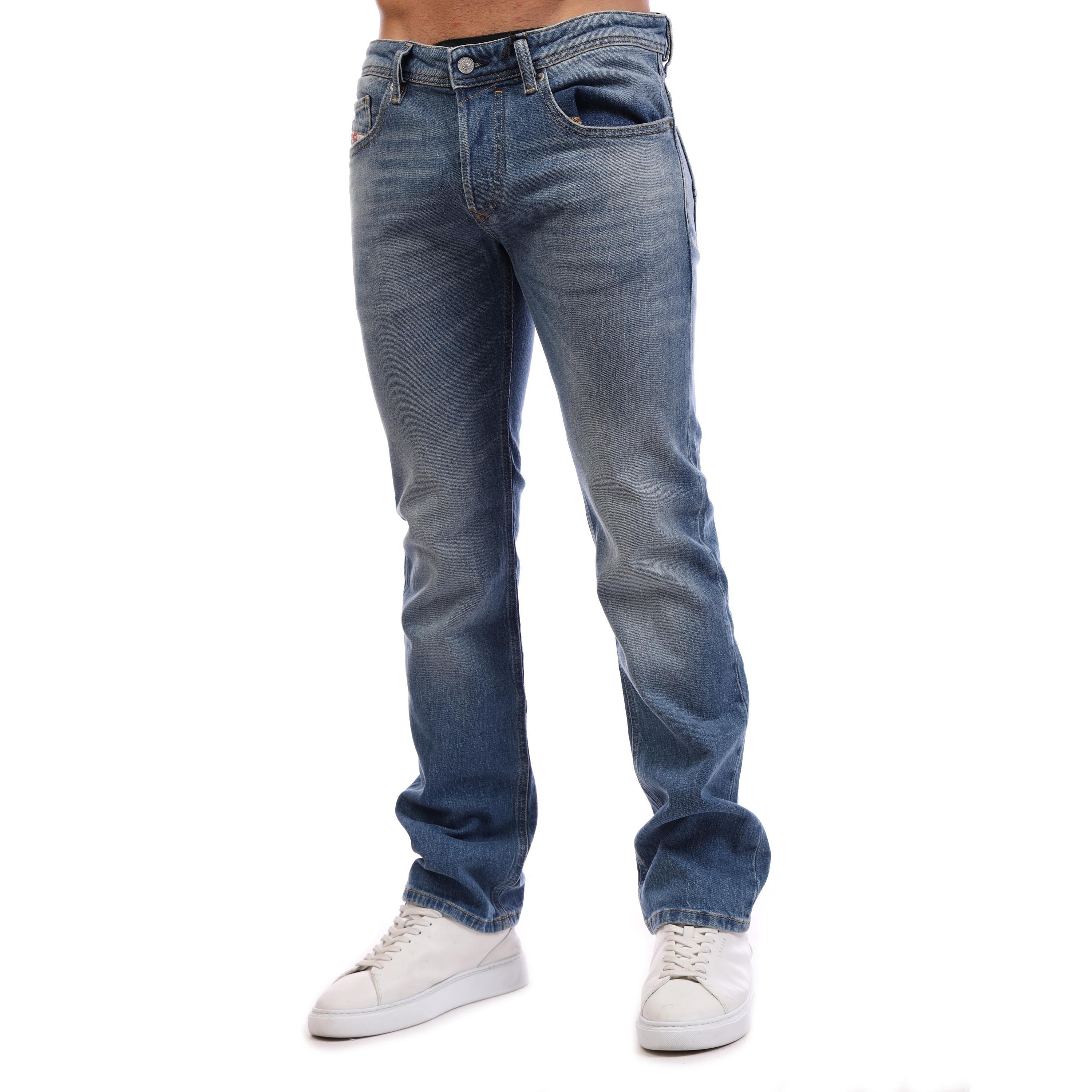 Blue Denim - Diesel - Men's Straight Leg Jeans - 3