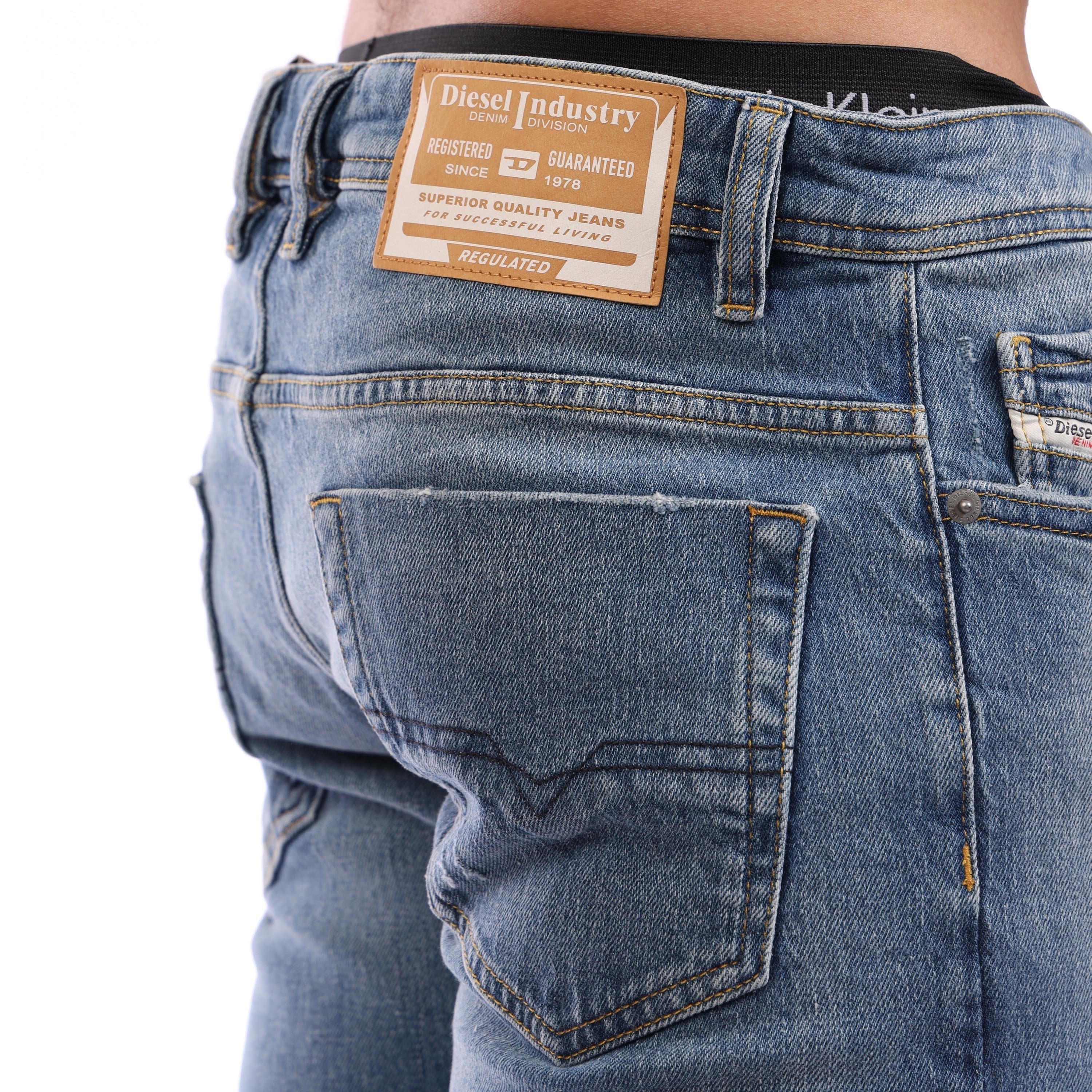 Blue Denim - Diesel - Men's Straight Leg Jeans - 6