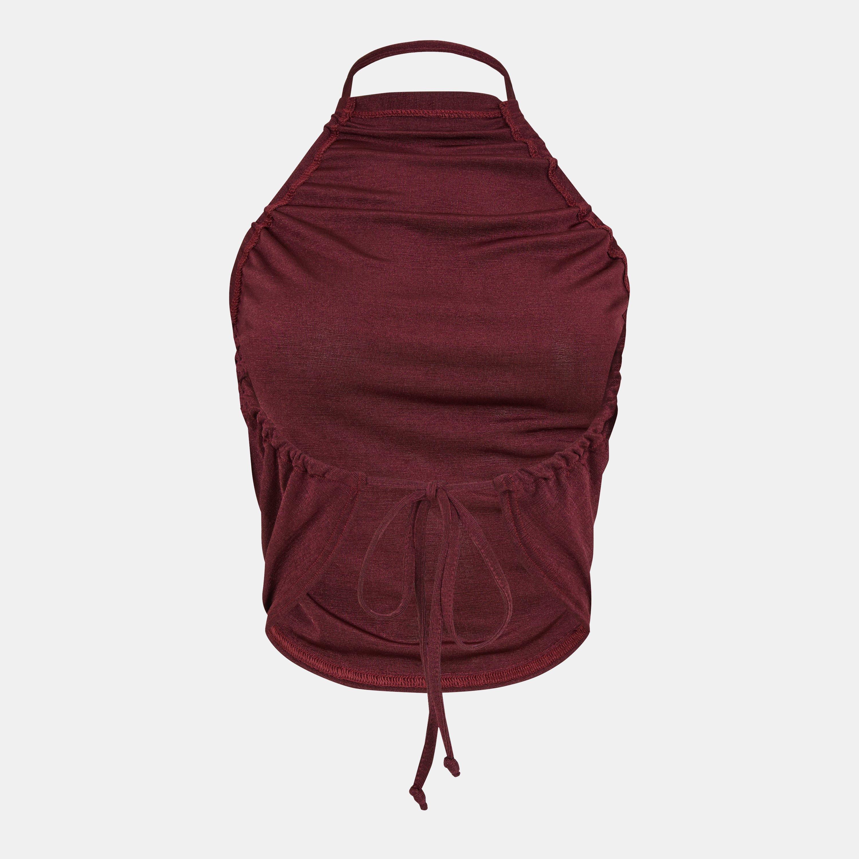 Wein - Missy Empire - Cowl Backless Top Womens - 2