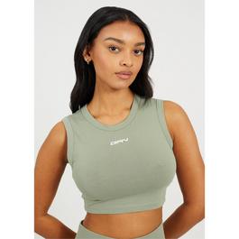 Good For Nothing Luxe Crop Top Sage