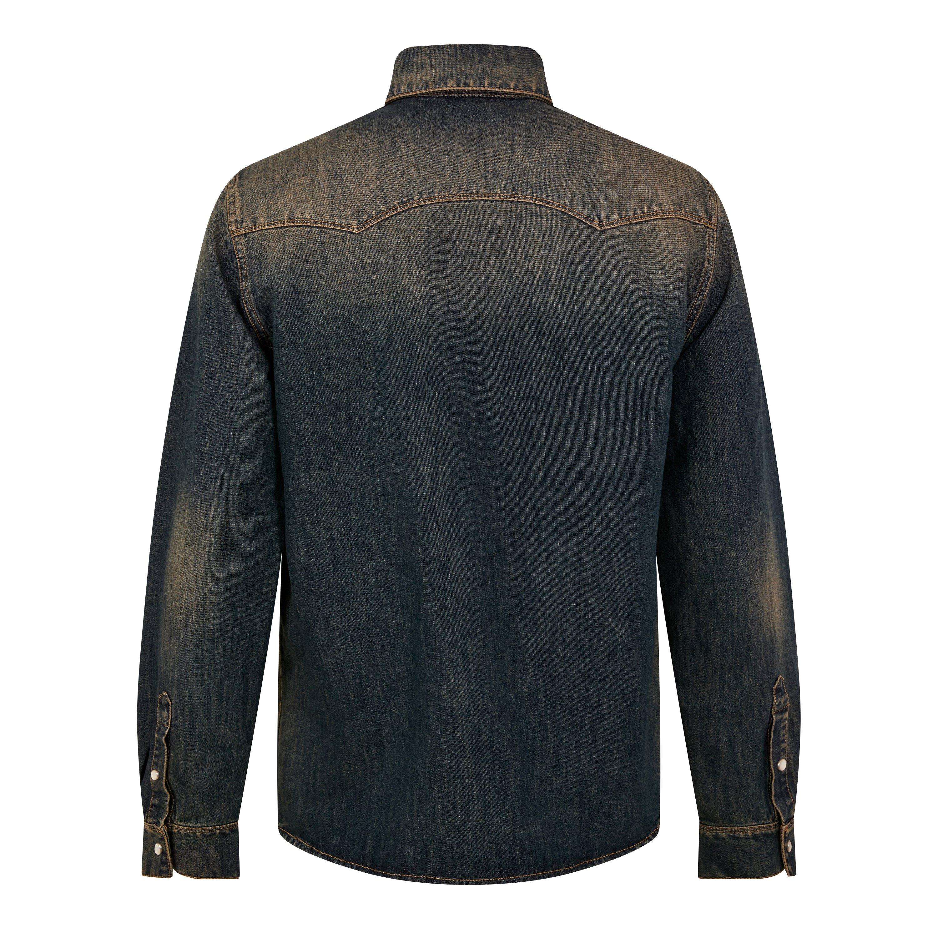 Blue - Fendi - Fendi Denim Shirt Sn64 - 2