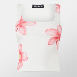 Missy Empire Printed Floral Top Womens
