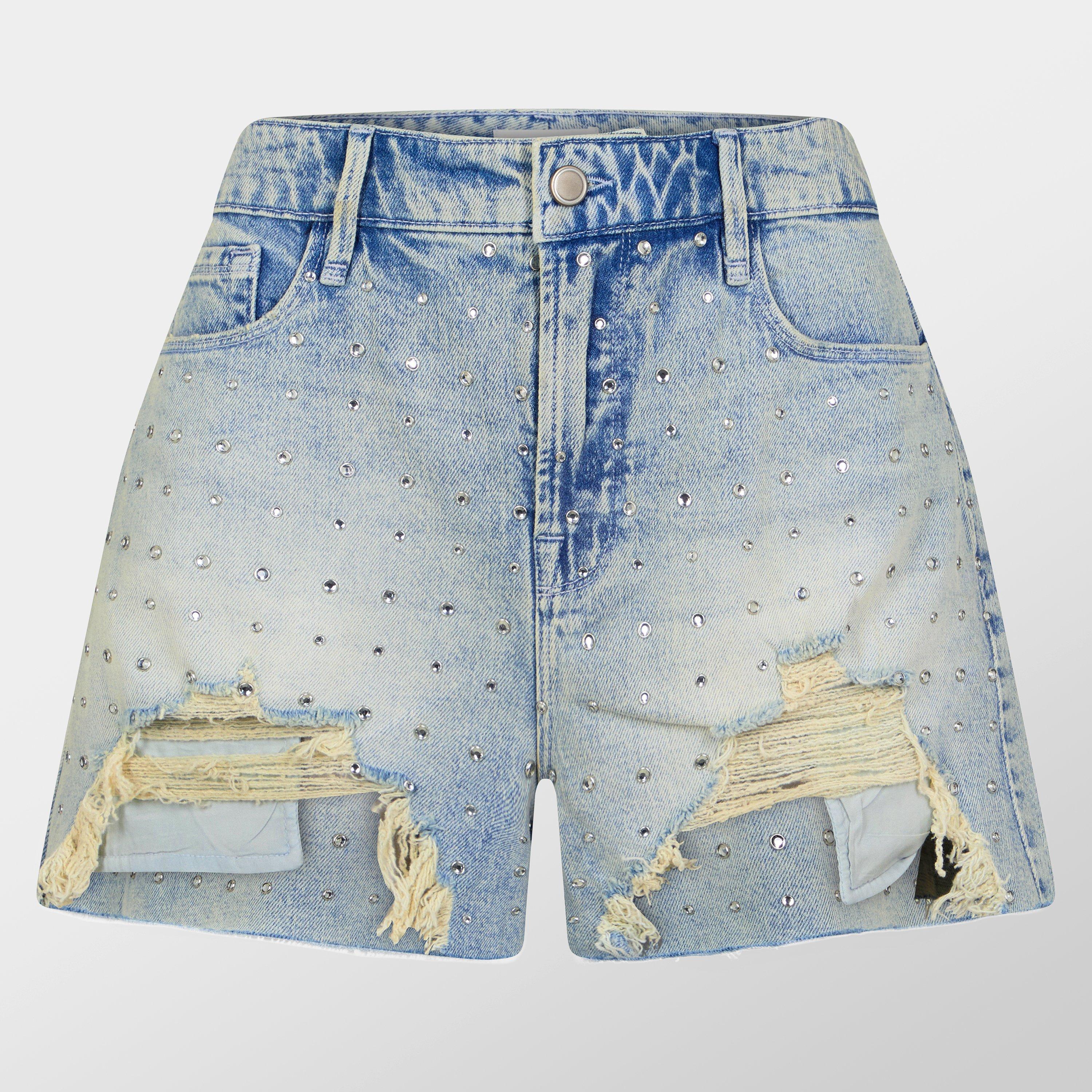 indigo897 - Good American - Women's Bombshell High Rise Denim Shorts - 1