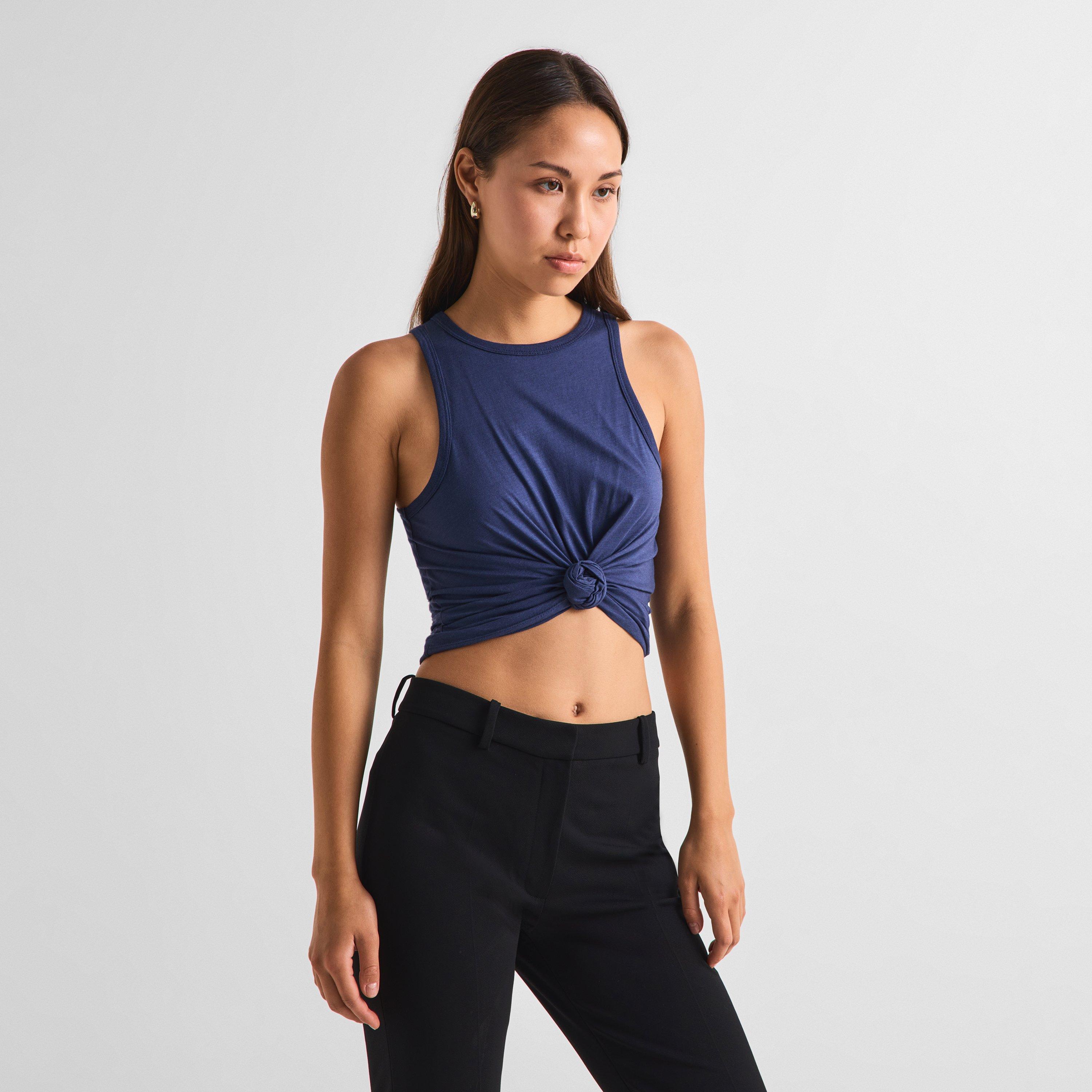 Navy - Magda Butrym - Magda Knot Vest 08 Ld63 - 3