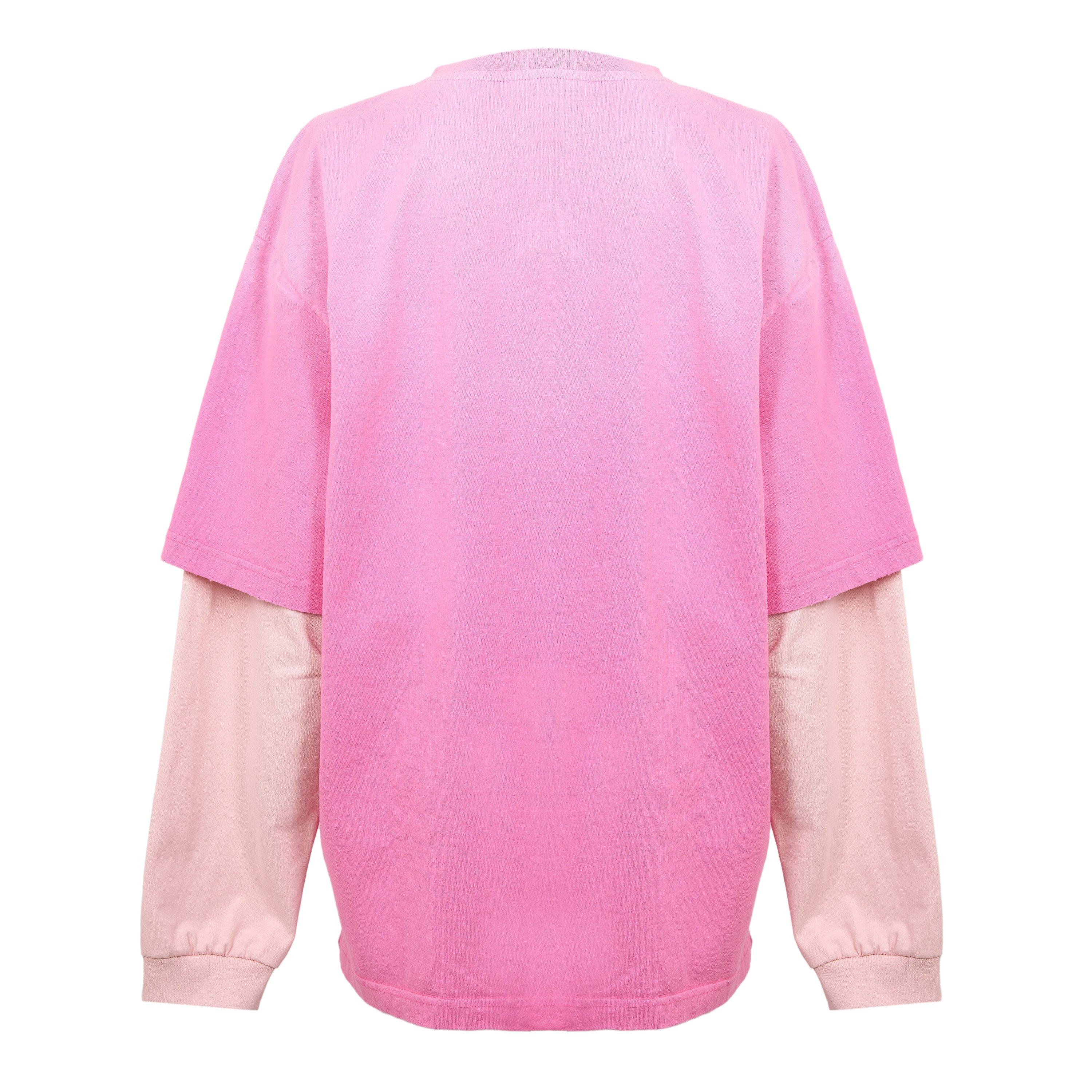 Chalk Pink - Ganni - Ganni Double Tee Ld61 - 2