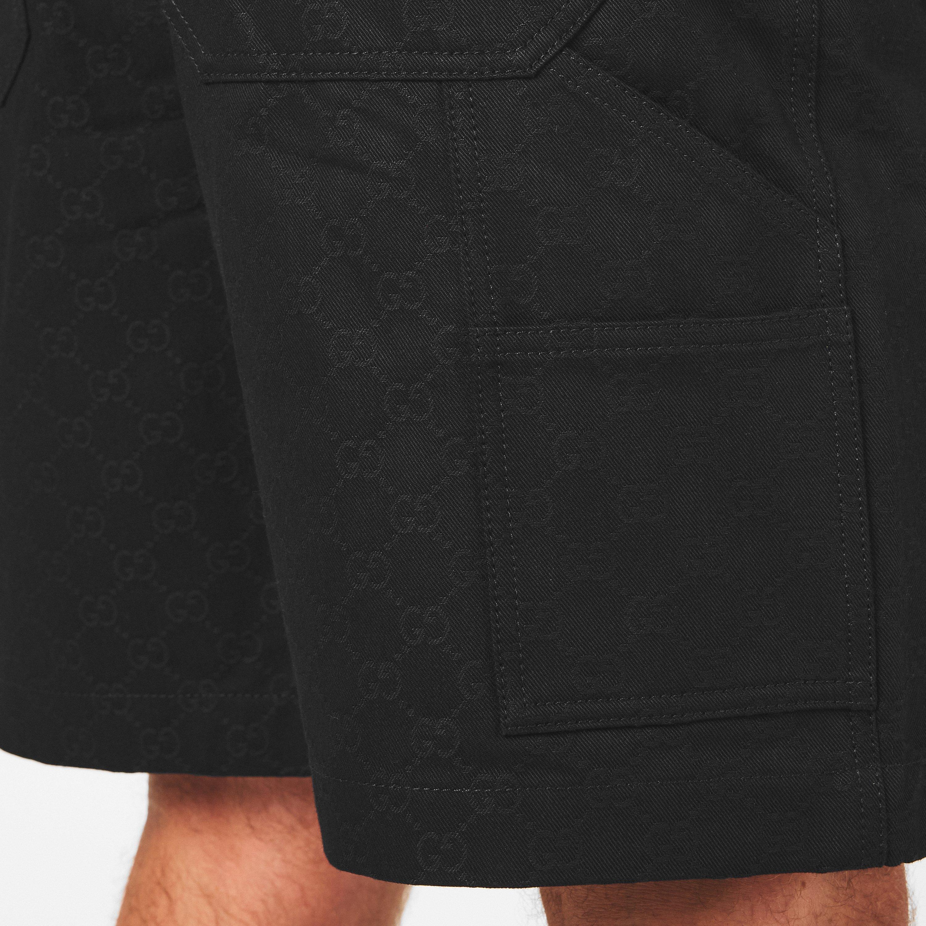 Black - Gucci - Men's Denim Shorts, Fabric - 5