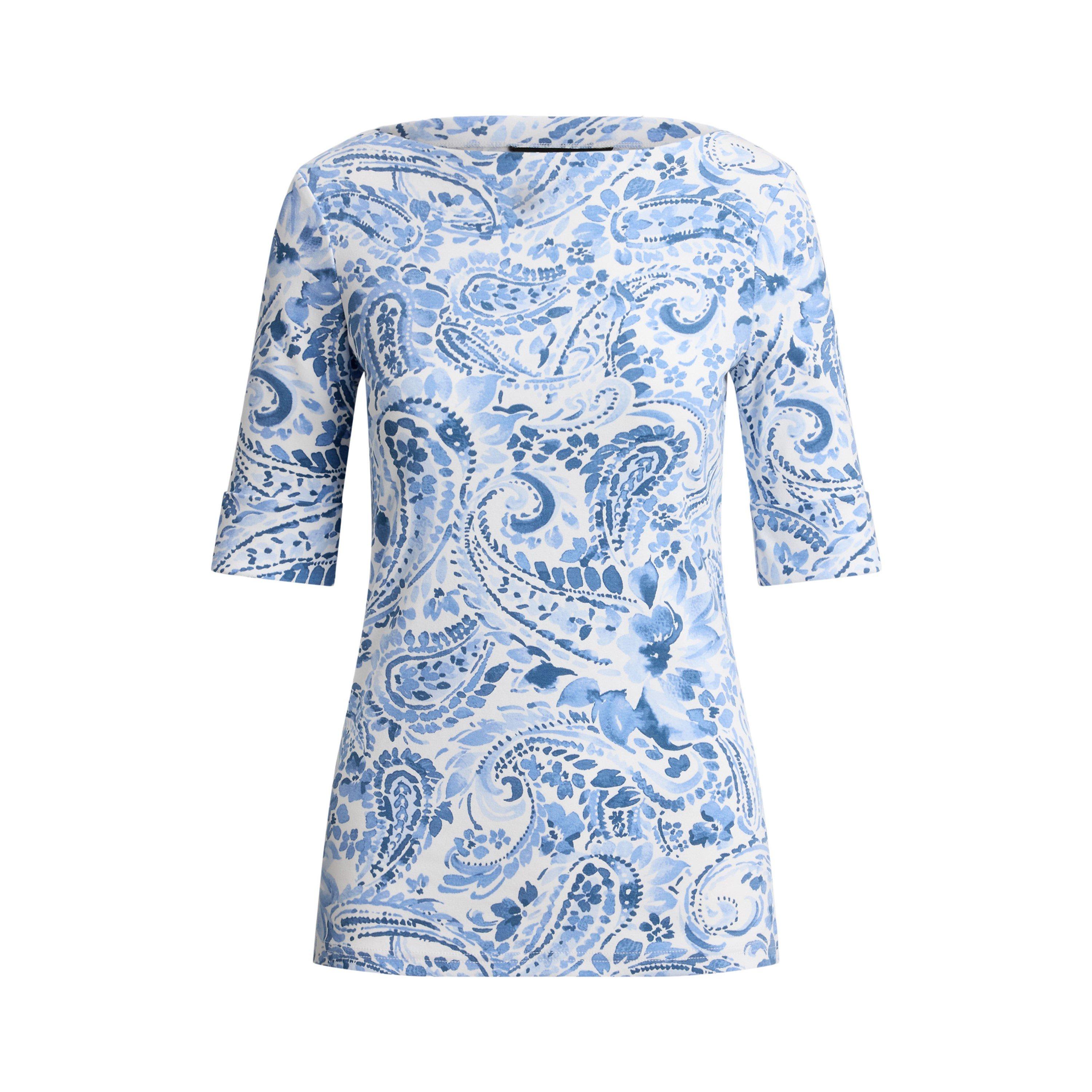 WHITE/BLUE - Lauren by Ralph Lauren - LRL Printed Judy Ld62 - 1