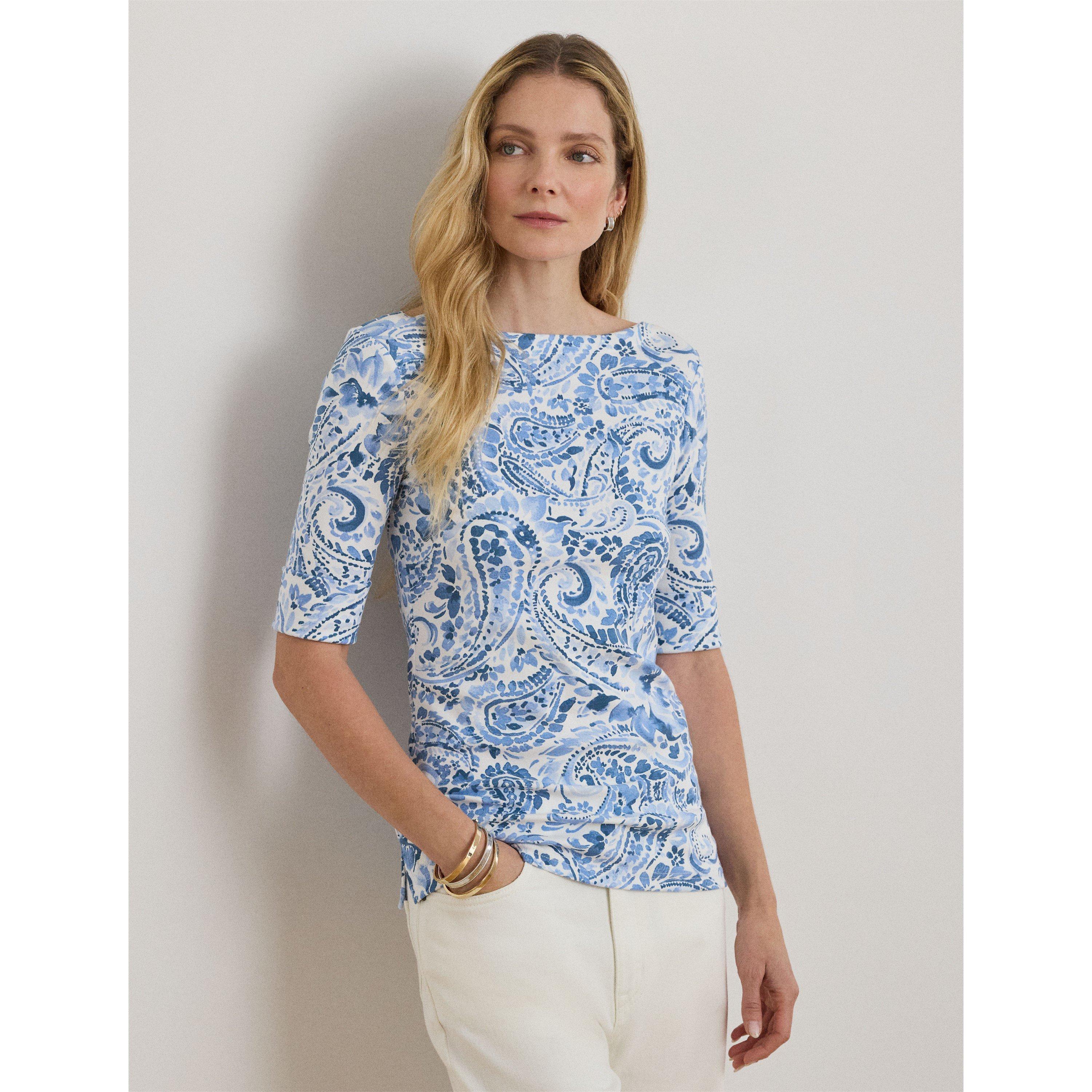 WHITE/BLUE - Lauren by Ralph Lauren - LRL Printed Judy Ld62 - 2