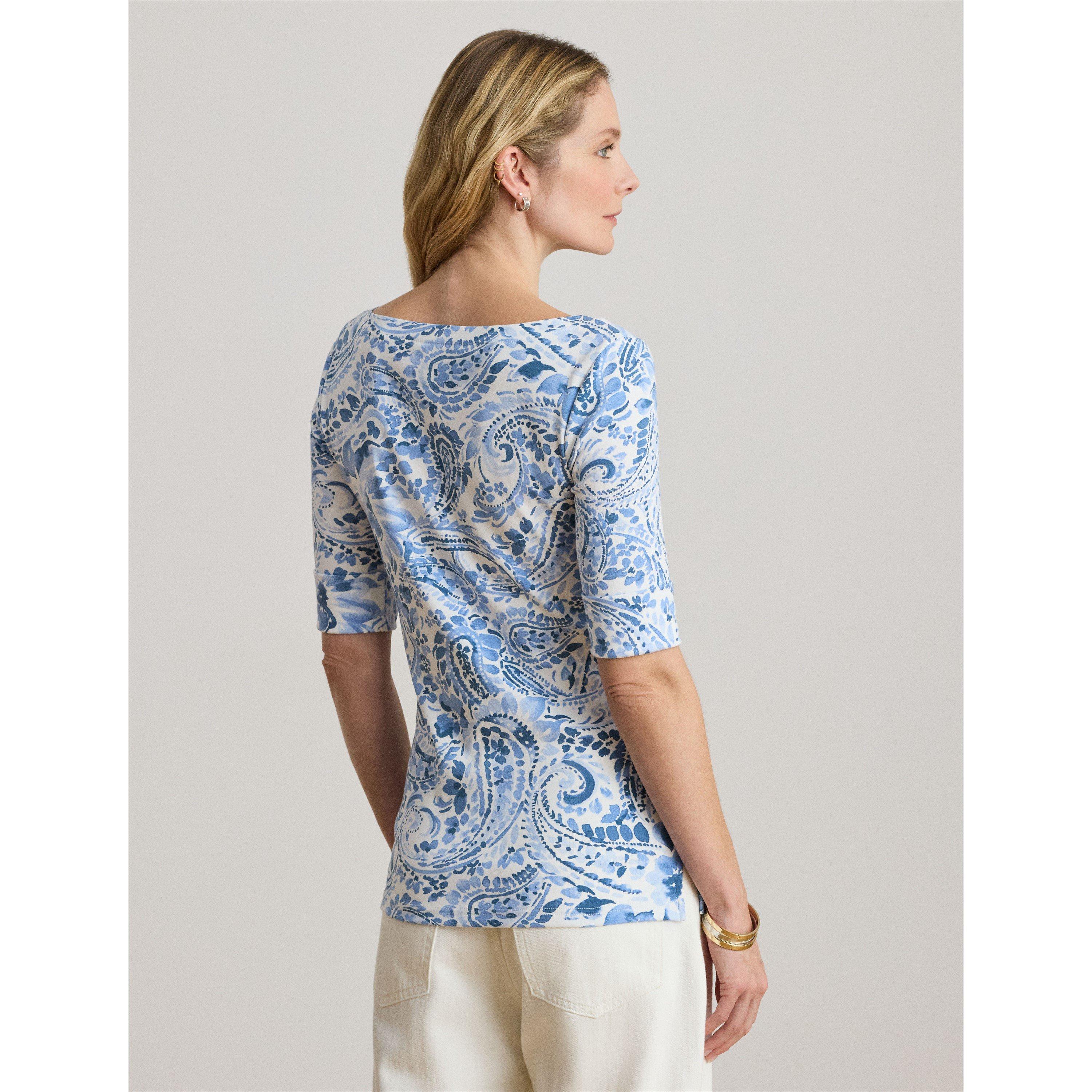 WHITE/BLUE - Lauren by Ralph Lauren - LRL Printed Judy Ld62 - 3