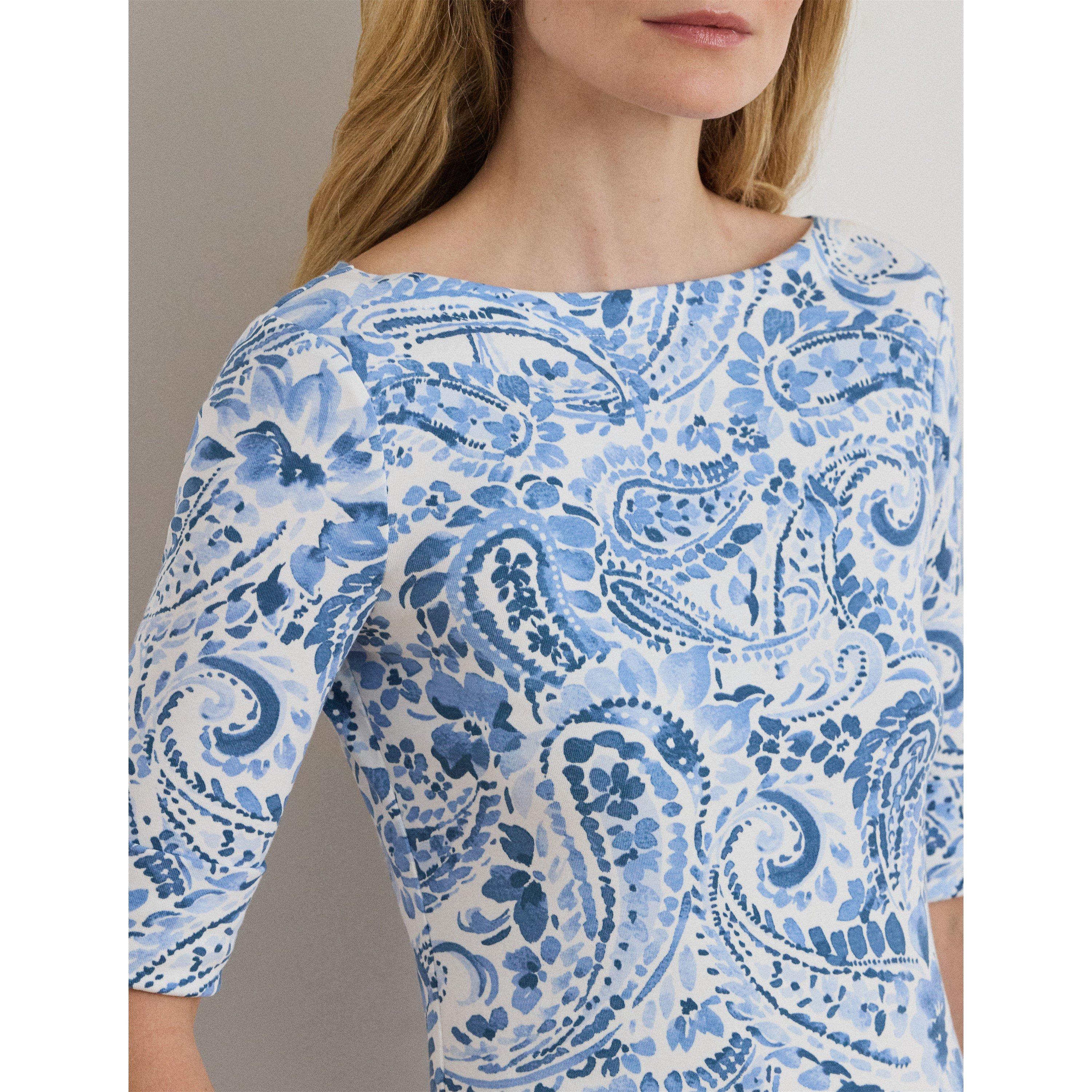 WHITE/BLUE - Lauren by Ralph Lauren - LRL Printed Judy Ld62 - 4