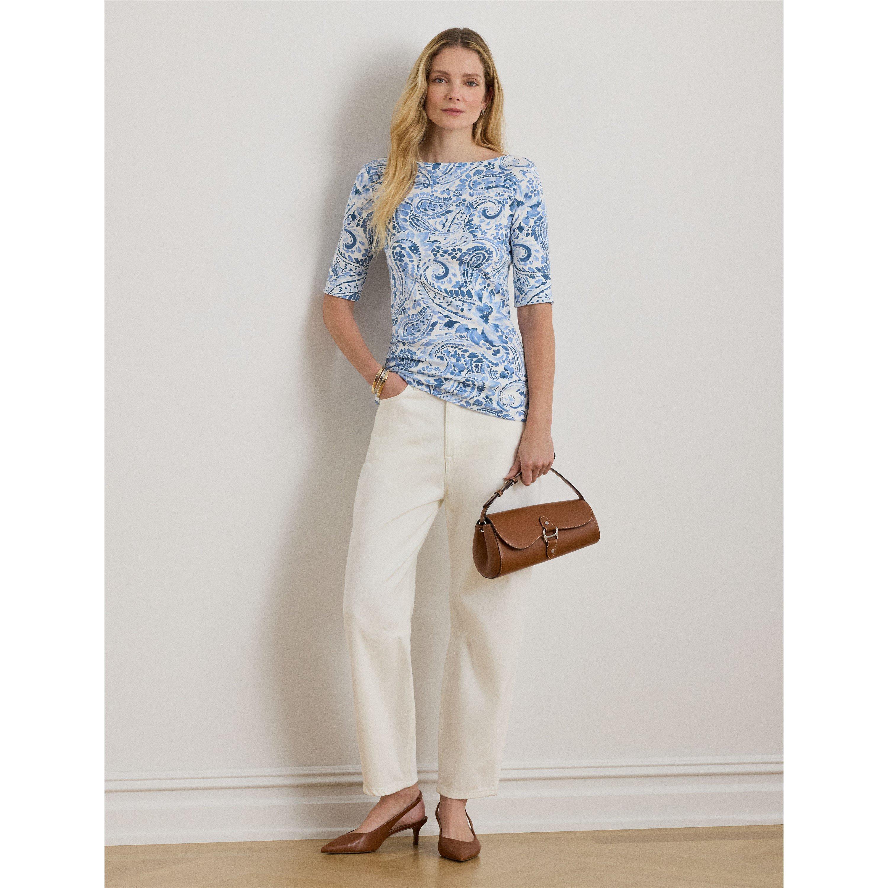 WHITE/BLUE - Lauren by Ralph Lauren - LRL Printed Judy Ld62 - 5