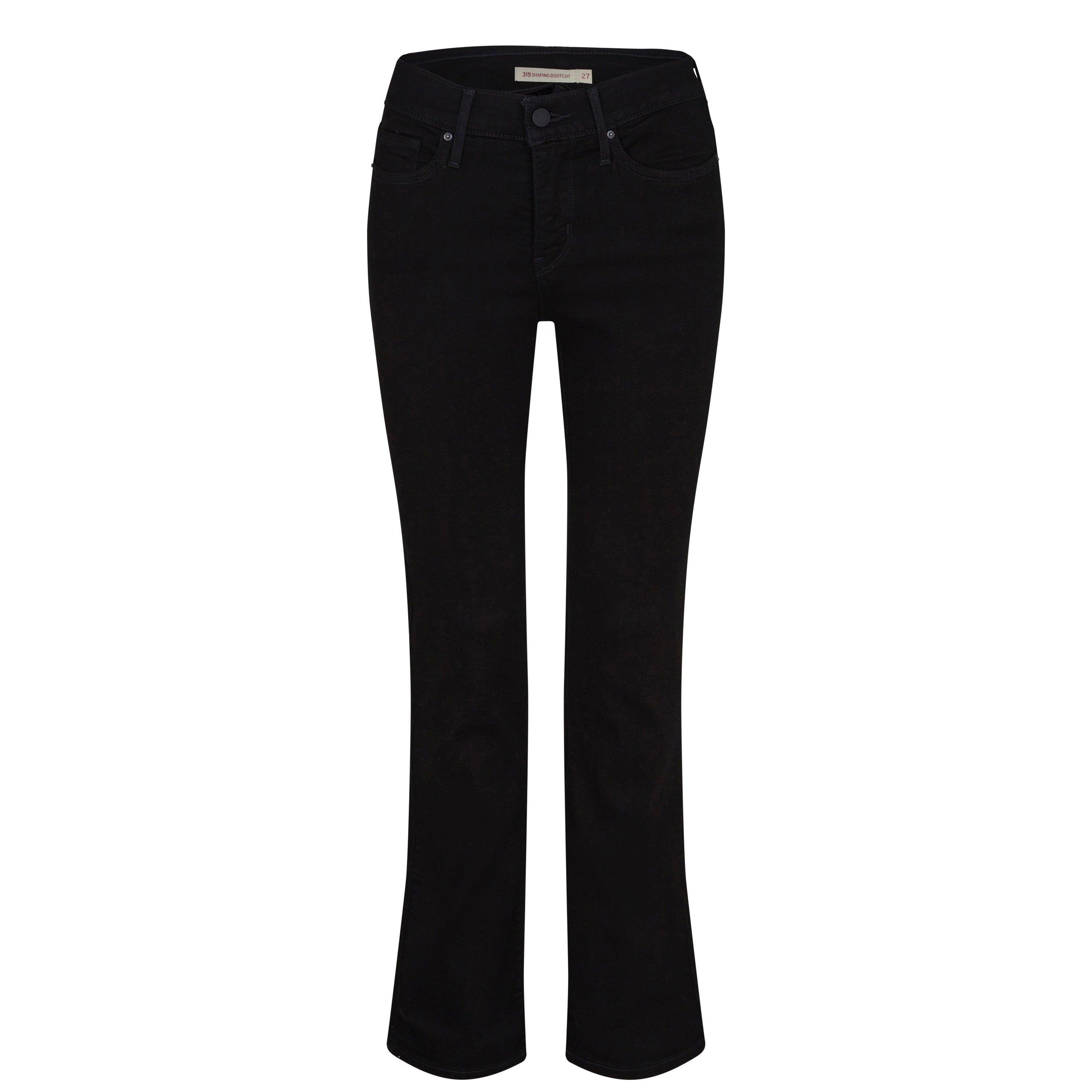 Zacht Zwart 09 - Levis - 315 Shaping Bootcut Jeans - 6