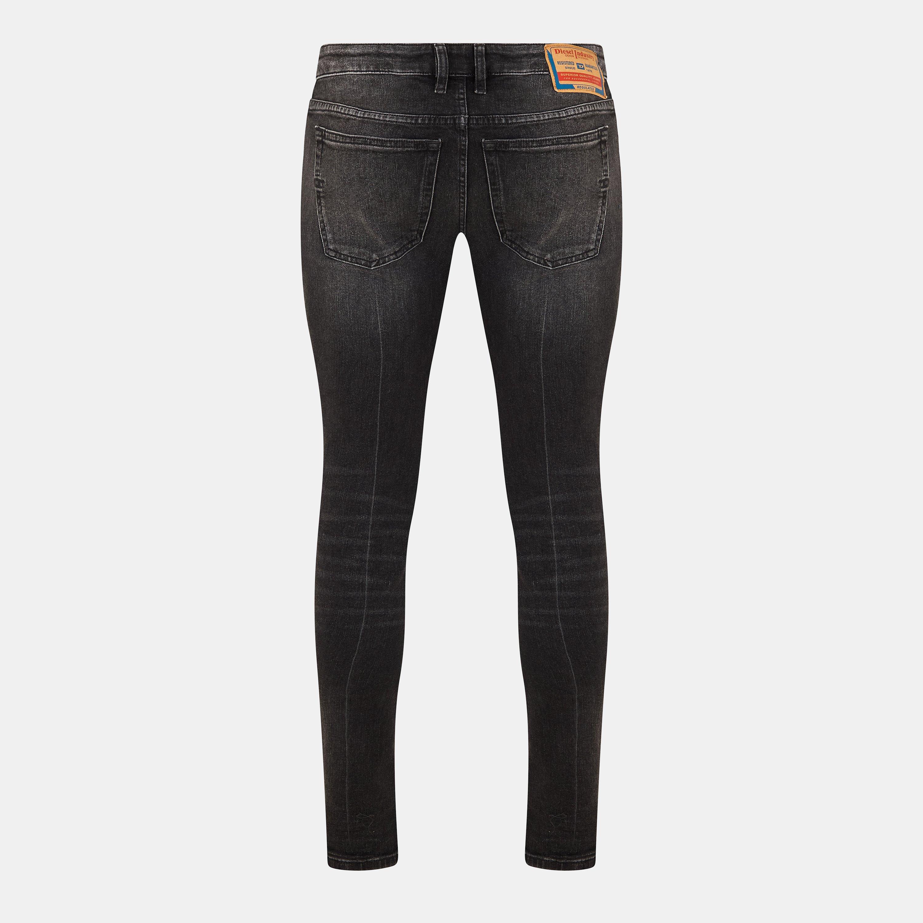 Black/Grey Denm - Diesel - Sleenker Skinny Jeans - 2