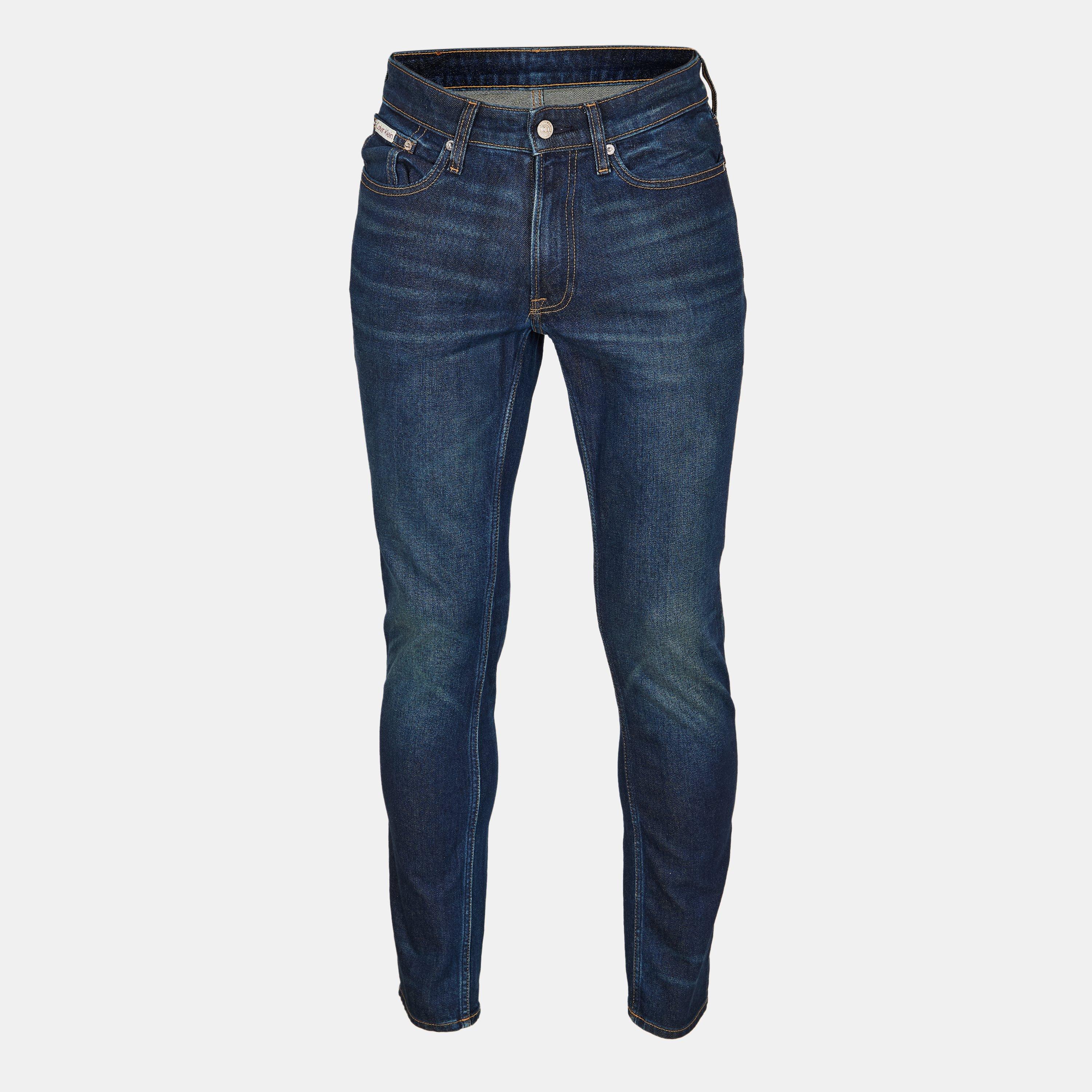 Calvin Klein Jeans Men's Slim Straight Leg Jeans - Blue - 38W R