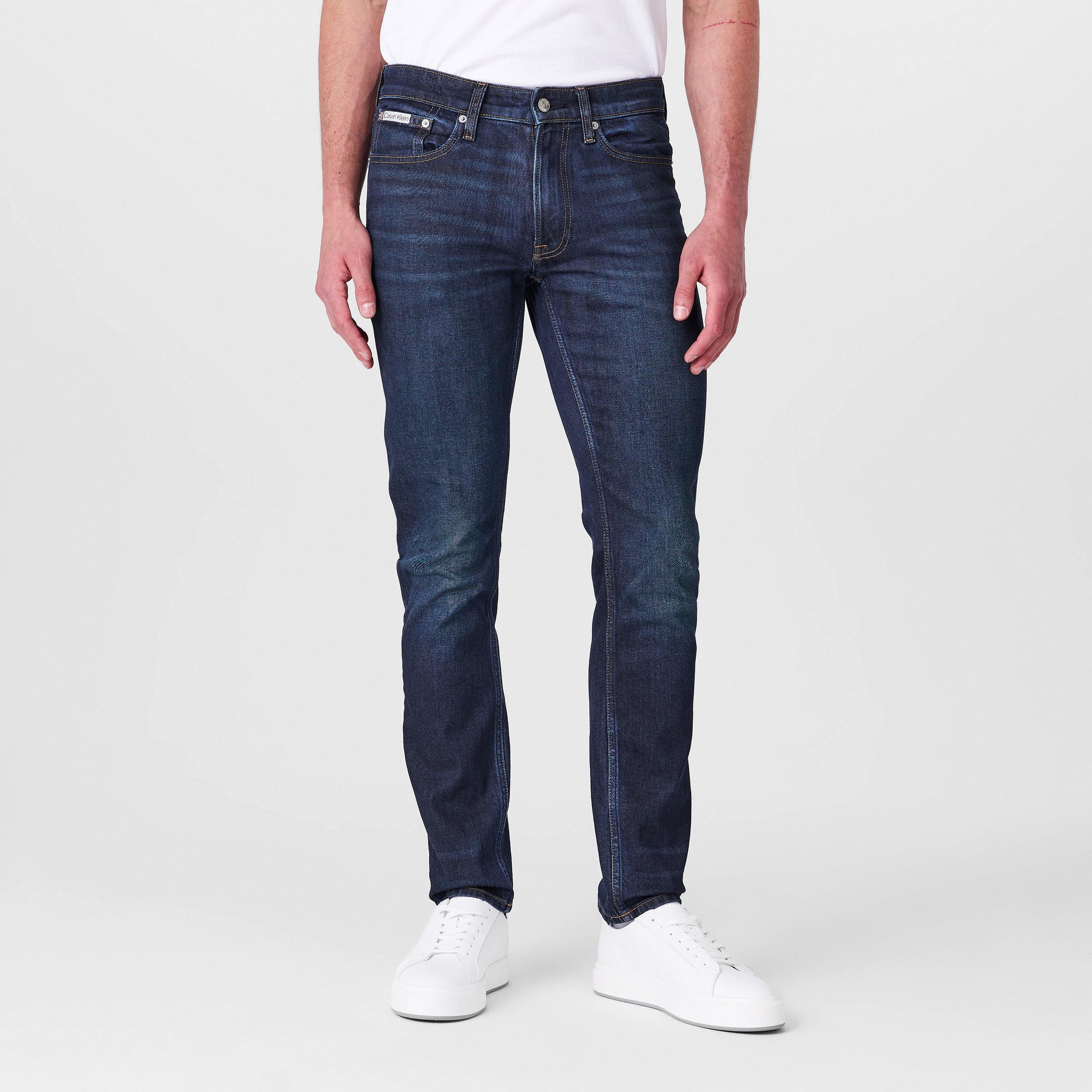 Blue - Calvin Klein Jeans - Men's Slim Straight Leg Jeans - 3