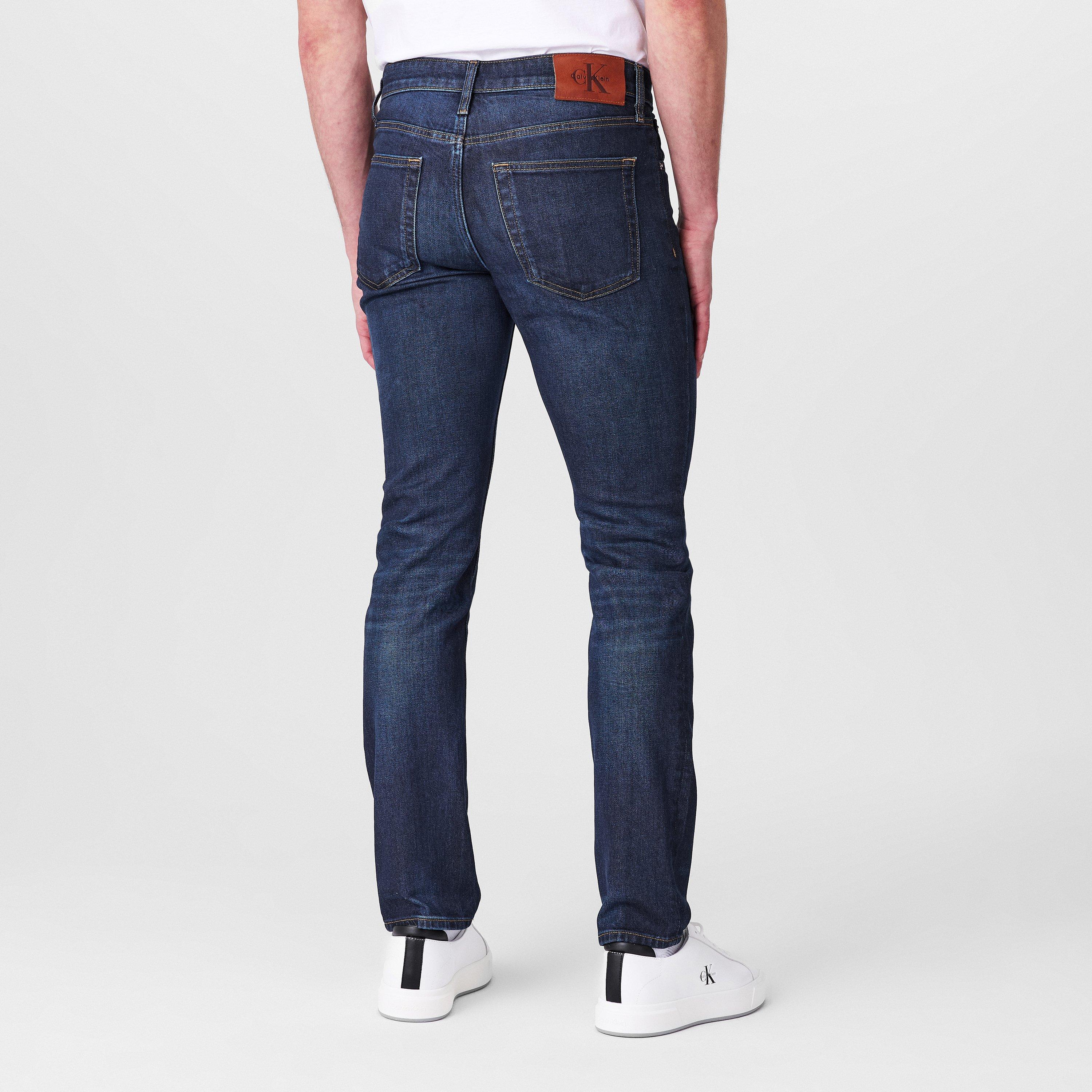 Blue - Calvin Klein Jeans - Men's Slim Straight Leg Jeans - 4