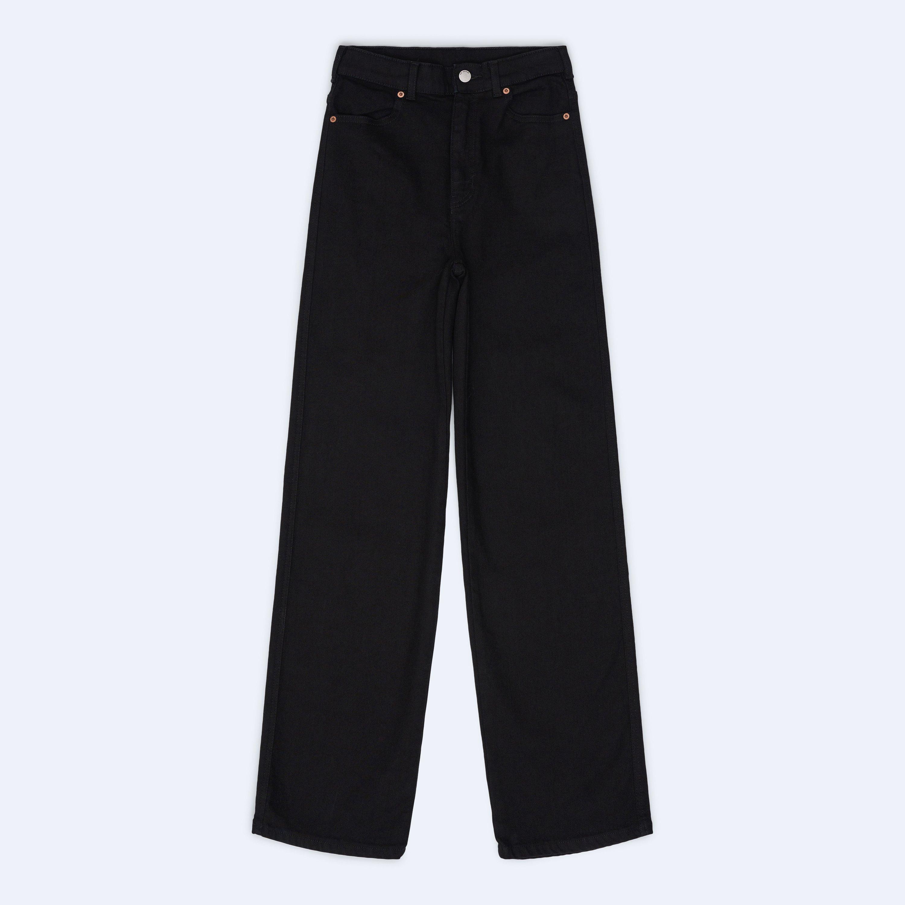 Solid Black - Dr Denim - Moxy Straight - High Stretch Jeans - 4