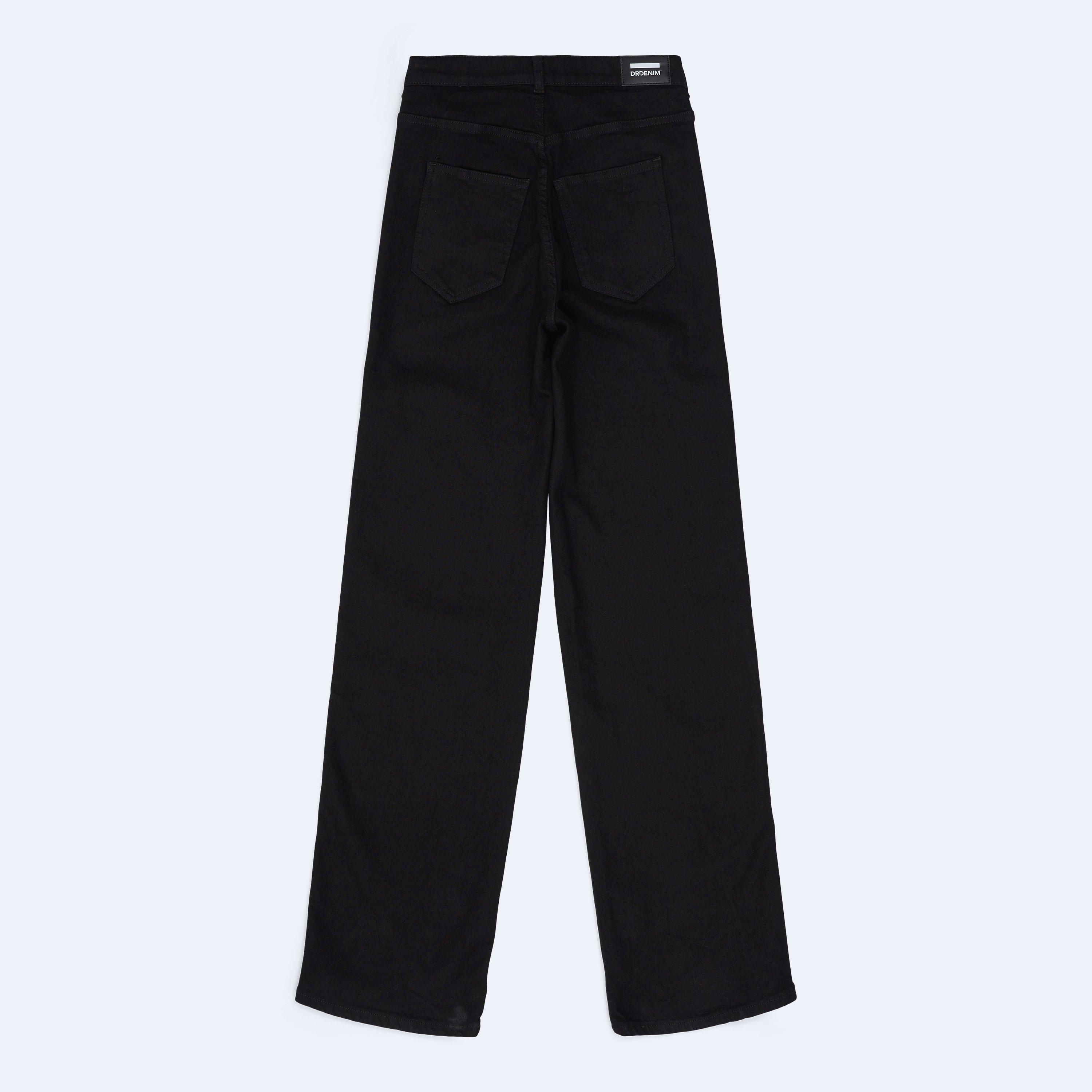 Solid Black - Dr Denim - Moxy Straight - High Stretch Jeans - 5