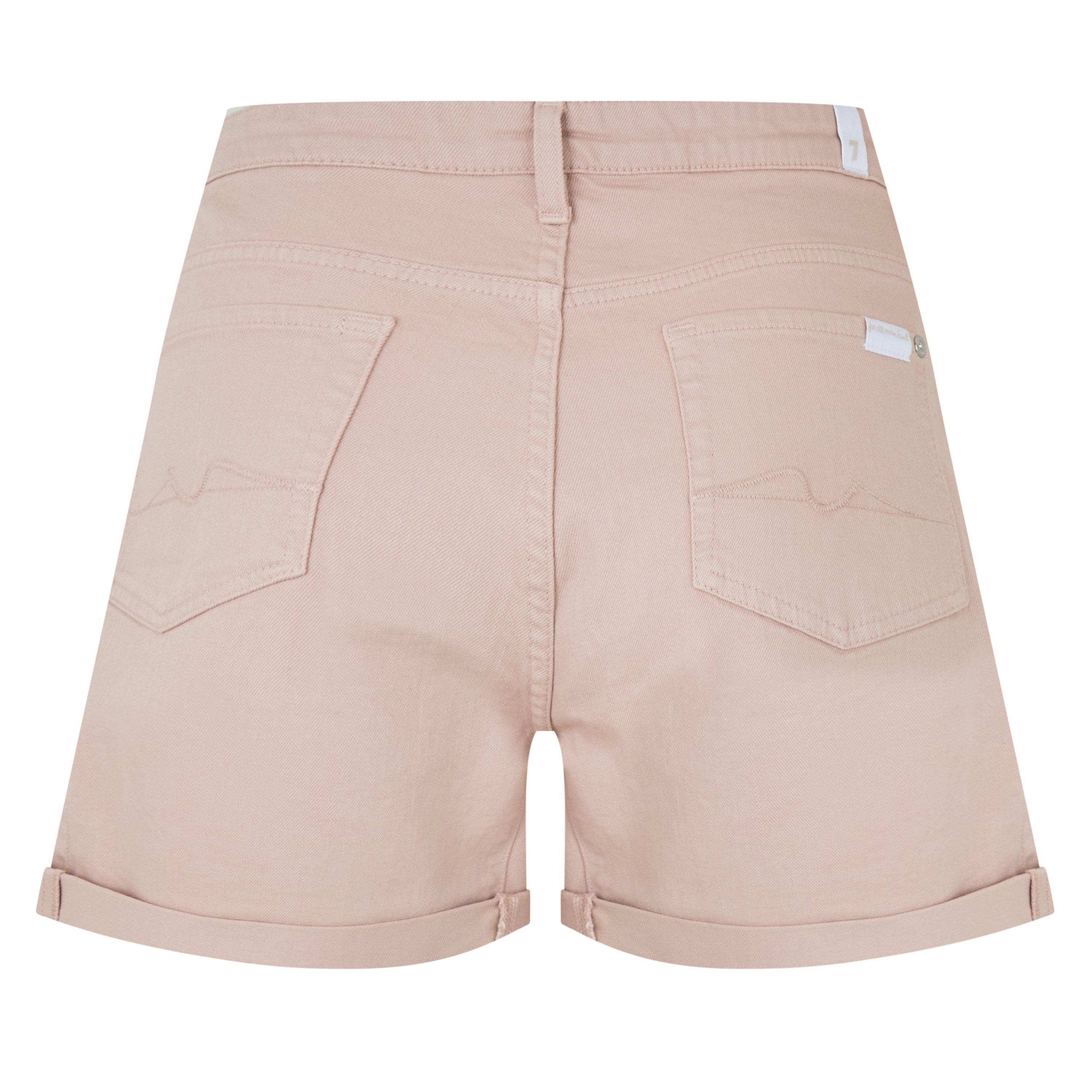 Dusty Pink - 7 For All Mankind - Women's Denim Shorts - 2