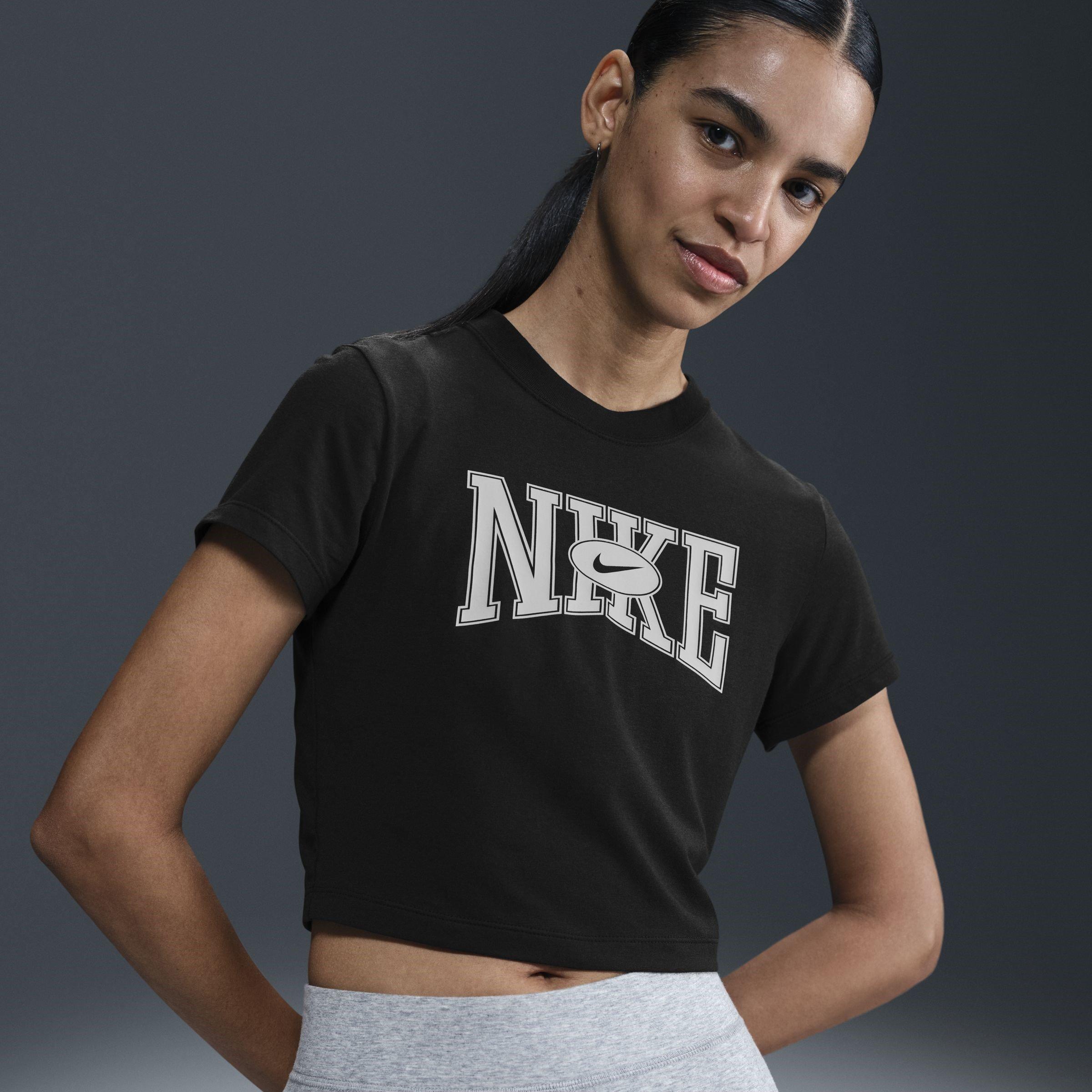 Nike Women's Crop Tee - Black - 10 (S)