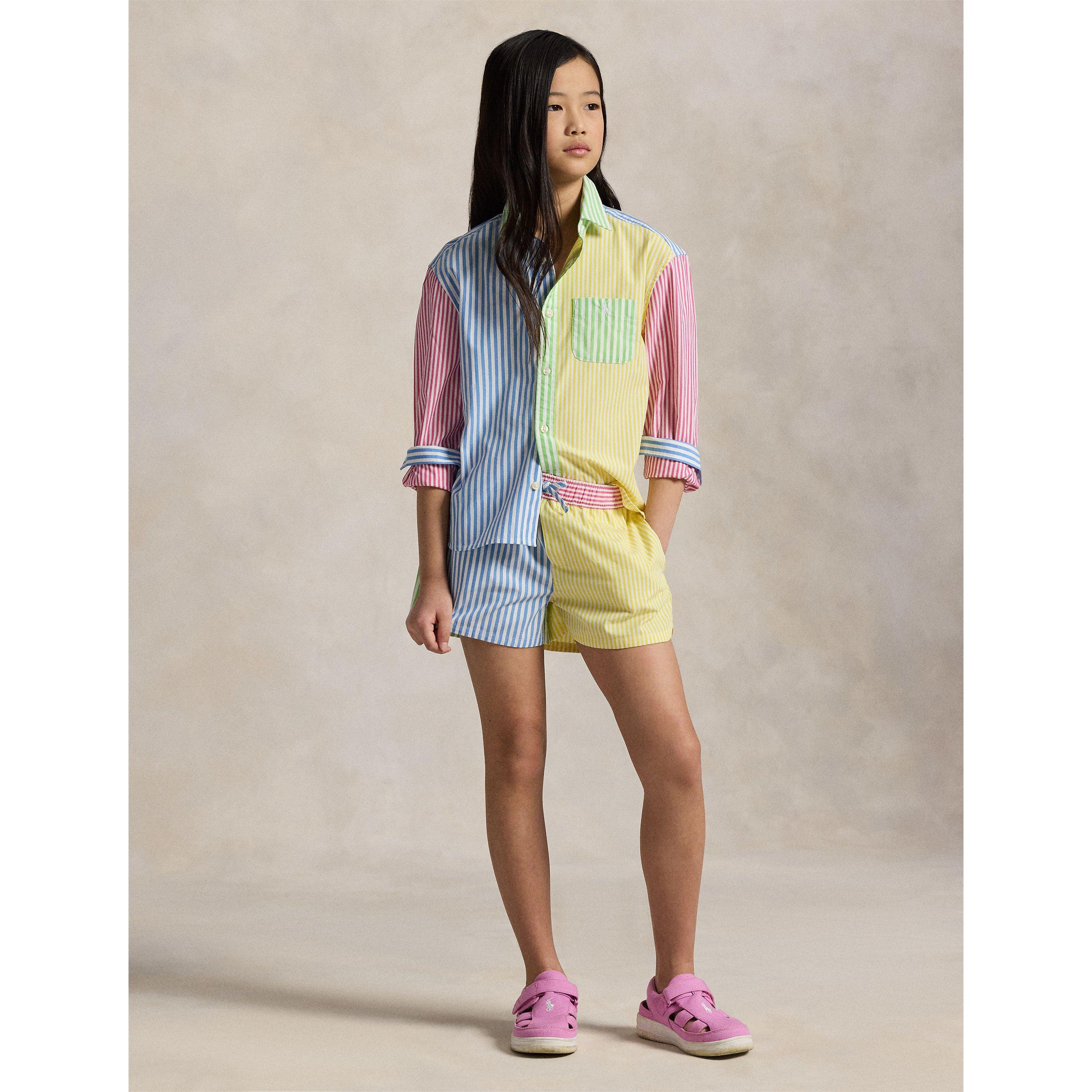 Multi - Polo Ralph Lauren - Striped Cotton Fun Short Juniors - 5