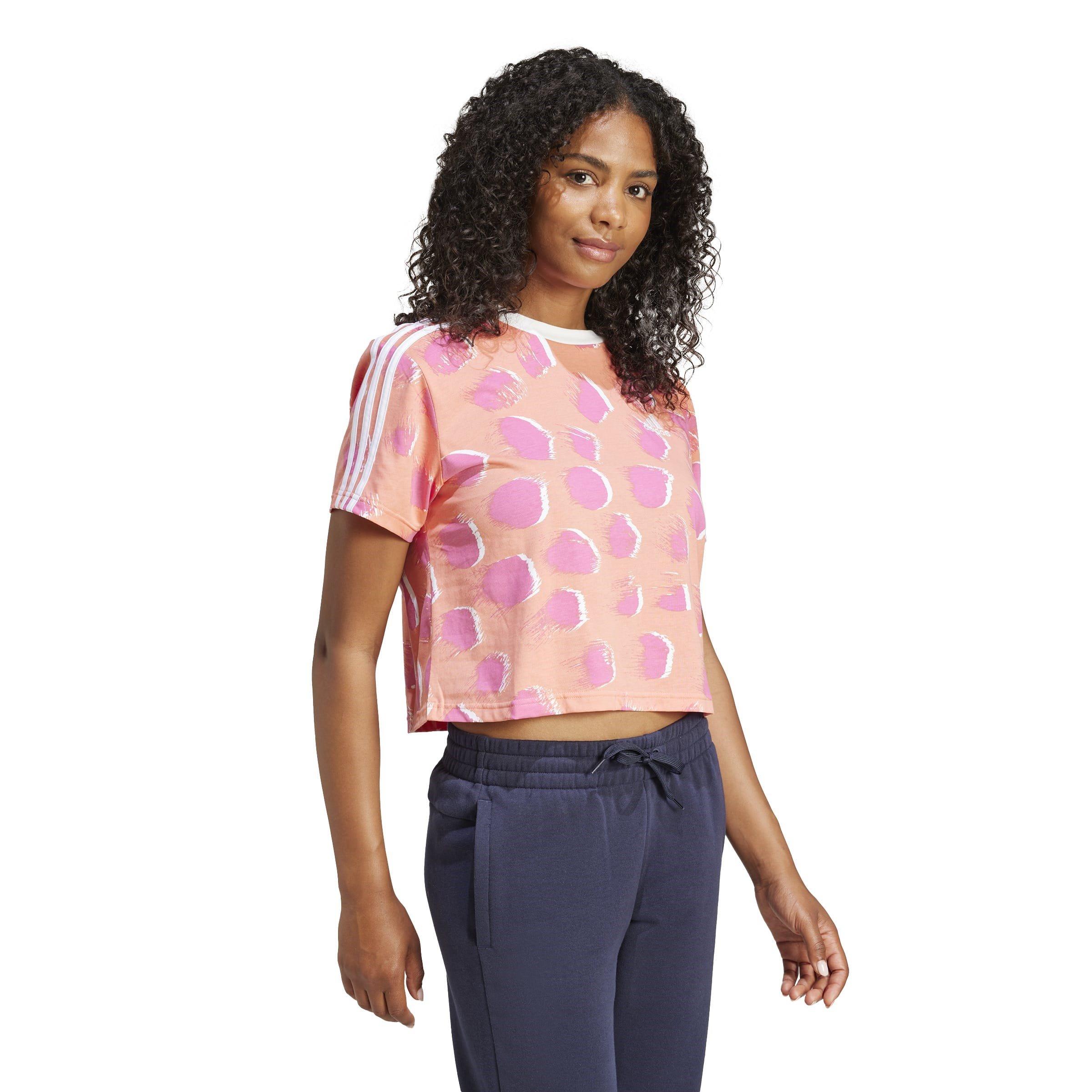 Coral - adidas Originals - W 3S Cr Top Ld99 - 4